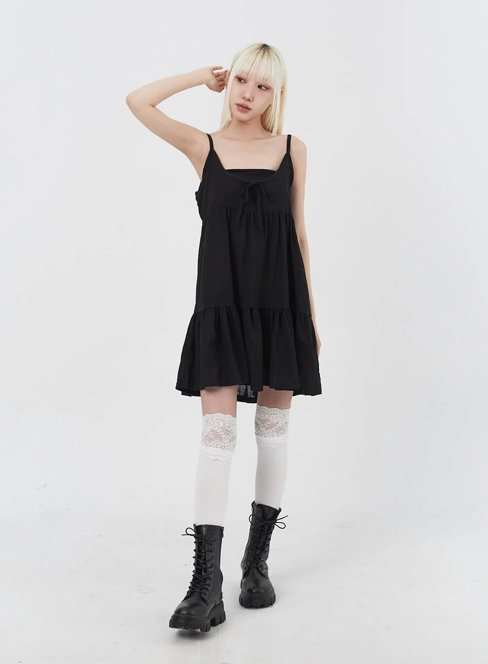 Tiered Mini Dress IU312 - Image 4
