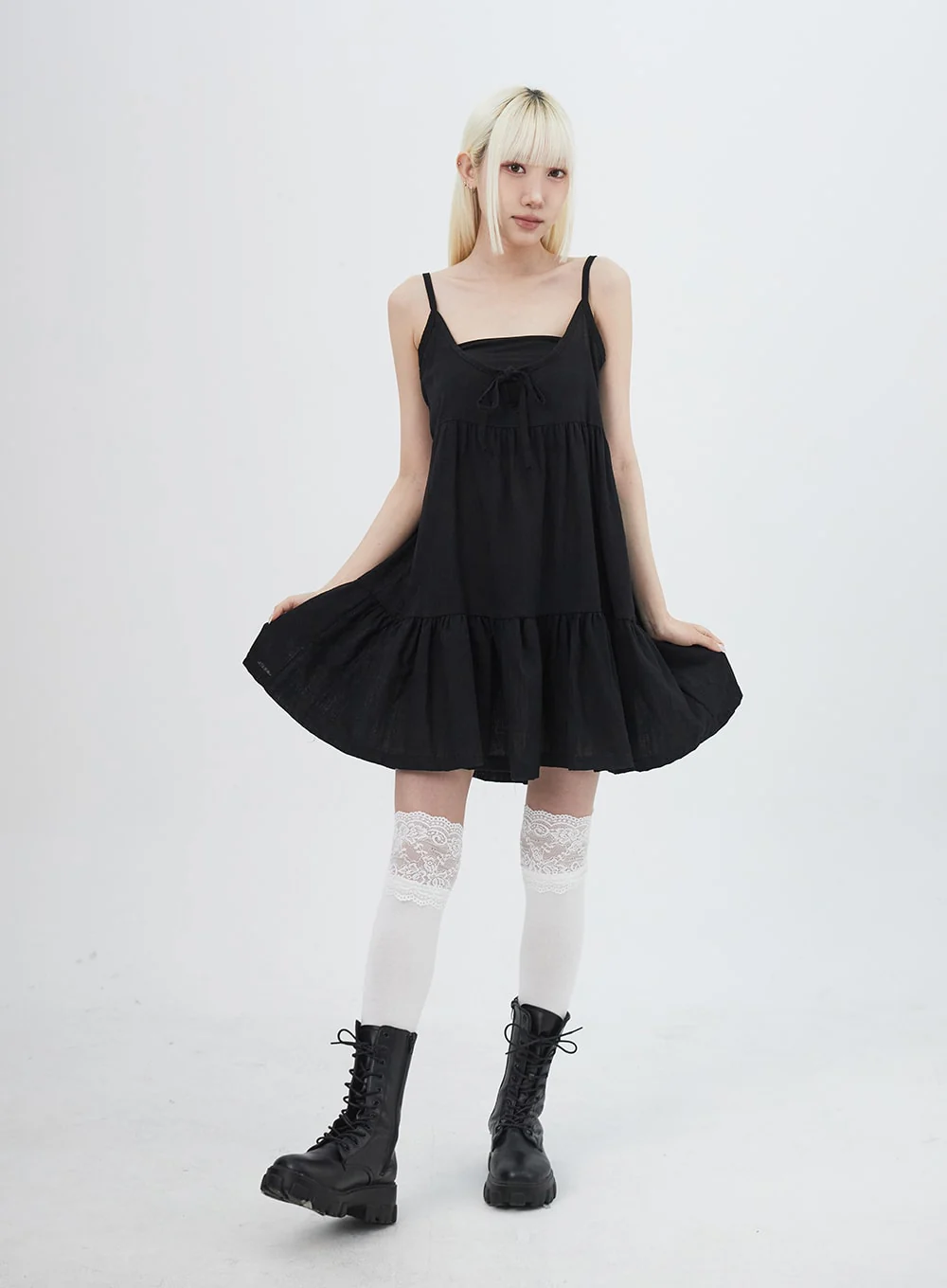 Tiered Mini Dress IU312 - Image 5