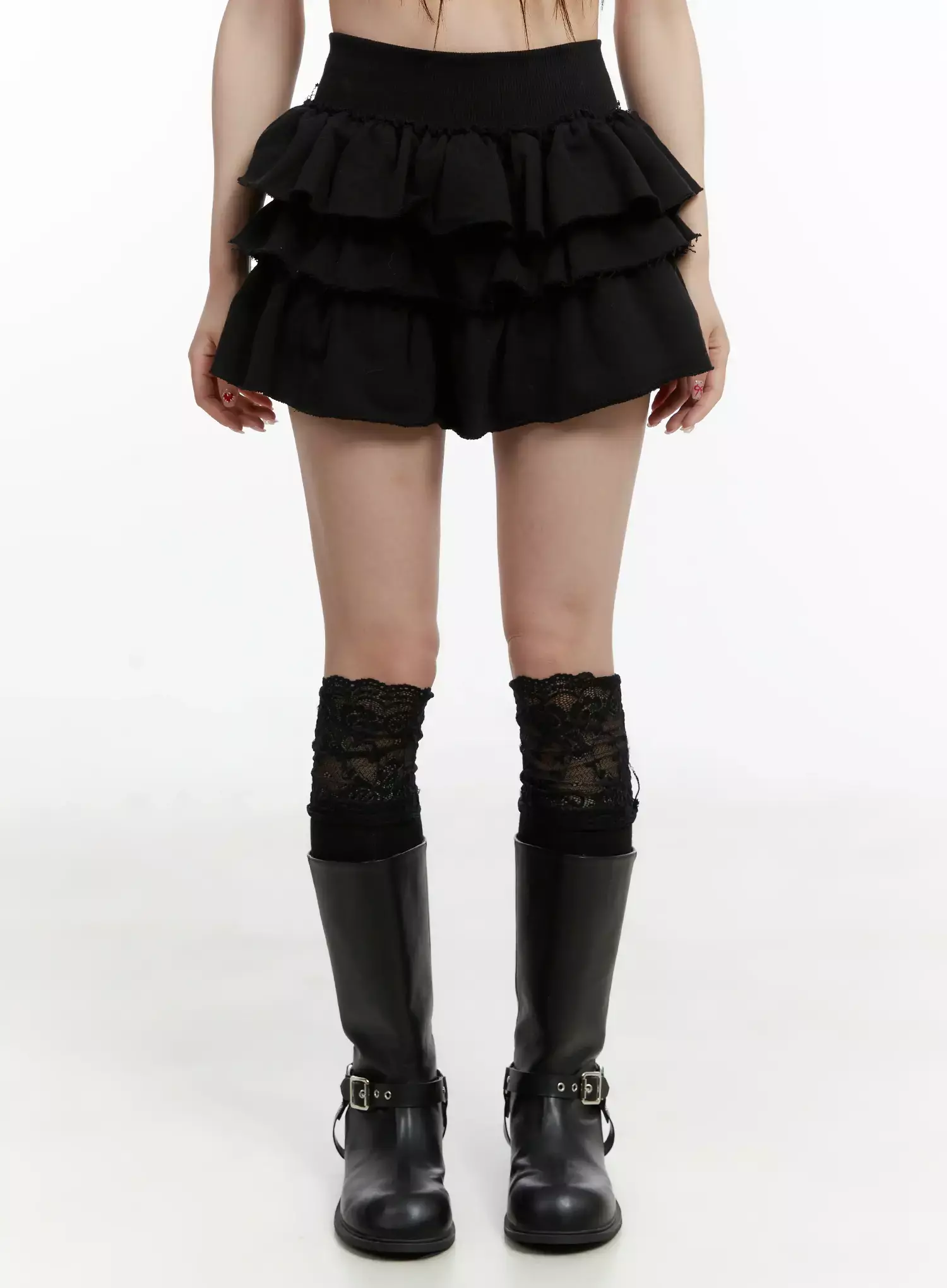 Tiered Mini Skirt IJ516