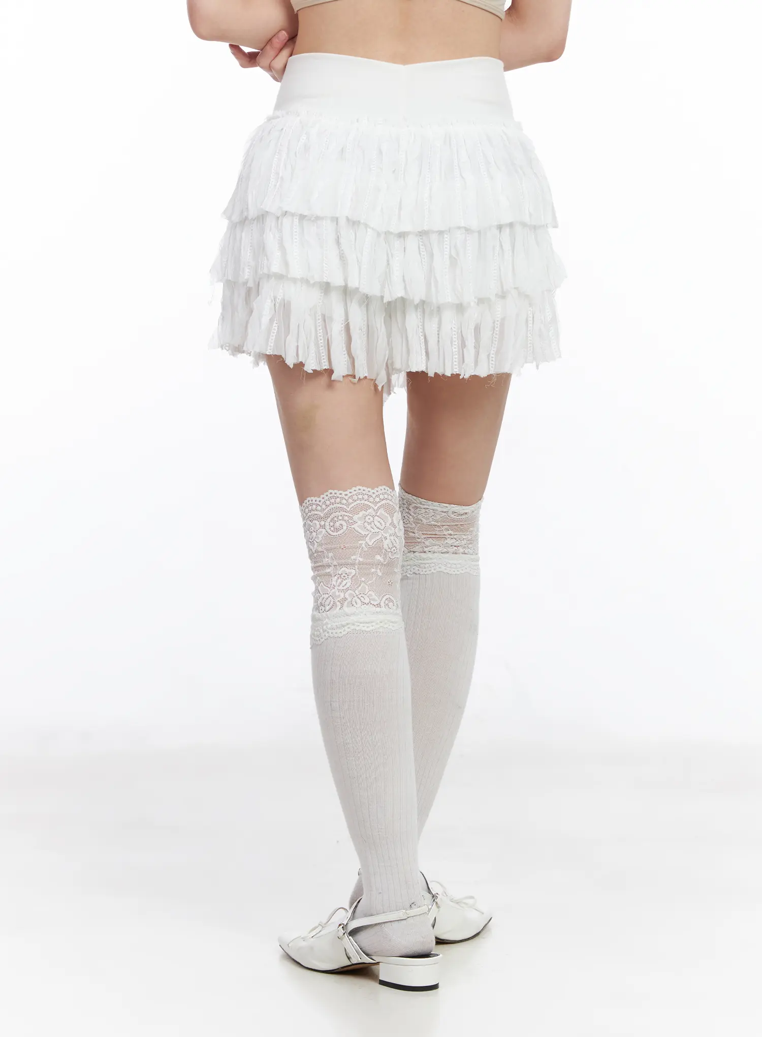 Tiered Ruffle Mini Skirt CF518 - Image 4