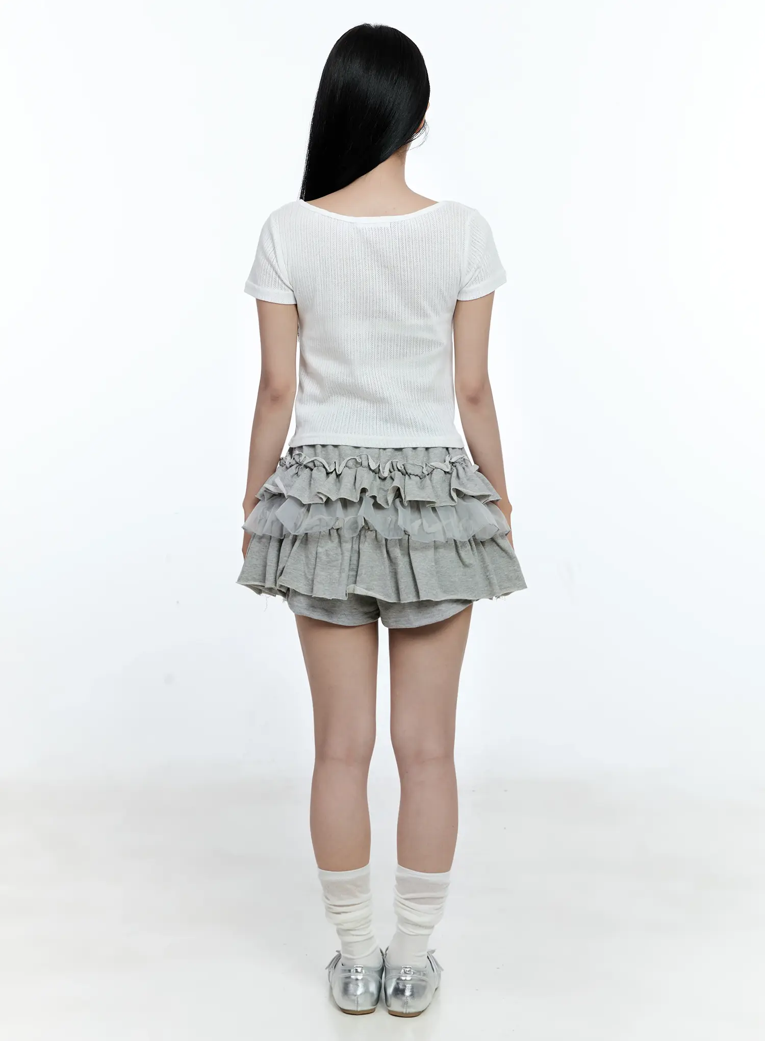 Tiered Ruffle Mini Skirt CG511 - Image 7