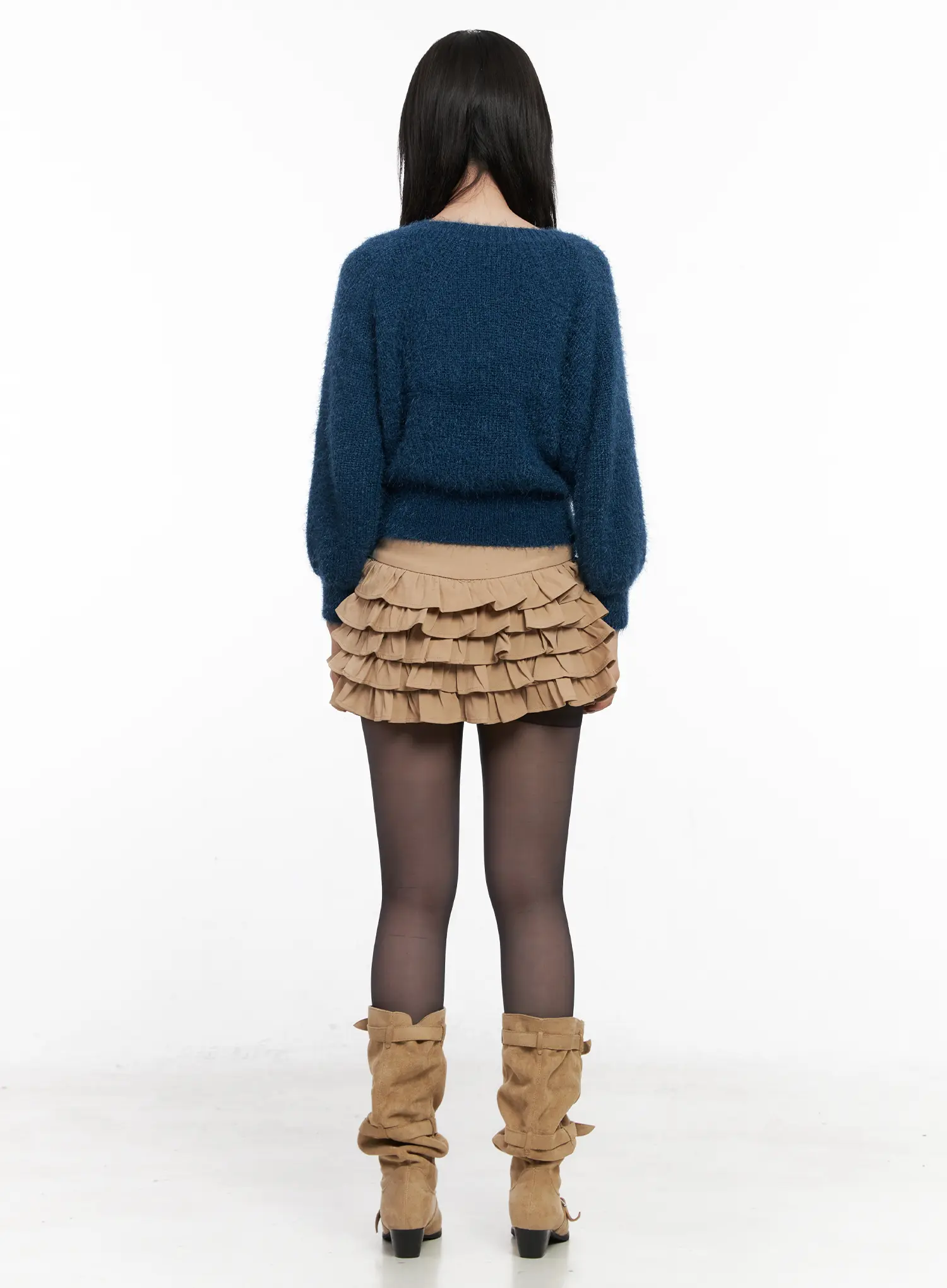 Tiered Ruffle Mini Skirt CN512 - Image 3