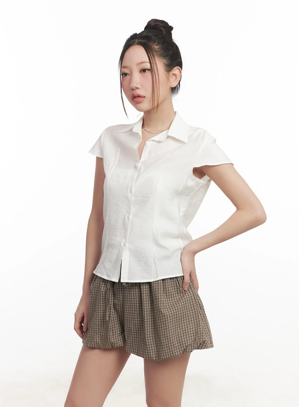 Timeless Collared Button-Up Shirt CM531 - Image 7
