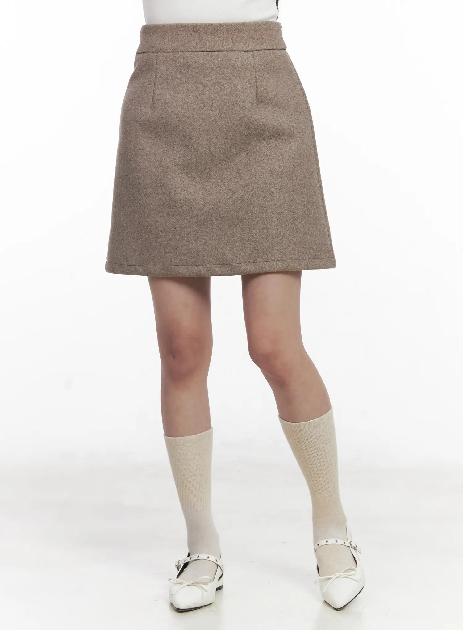 Timeless Wool A-Line Mini Skirt CN526