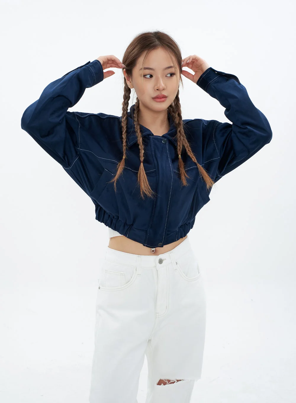 Torn Wide Leg Jeans CM18 - Image 11