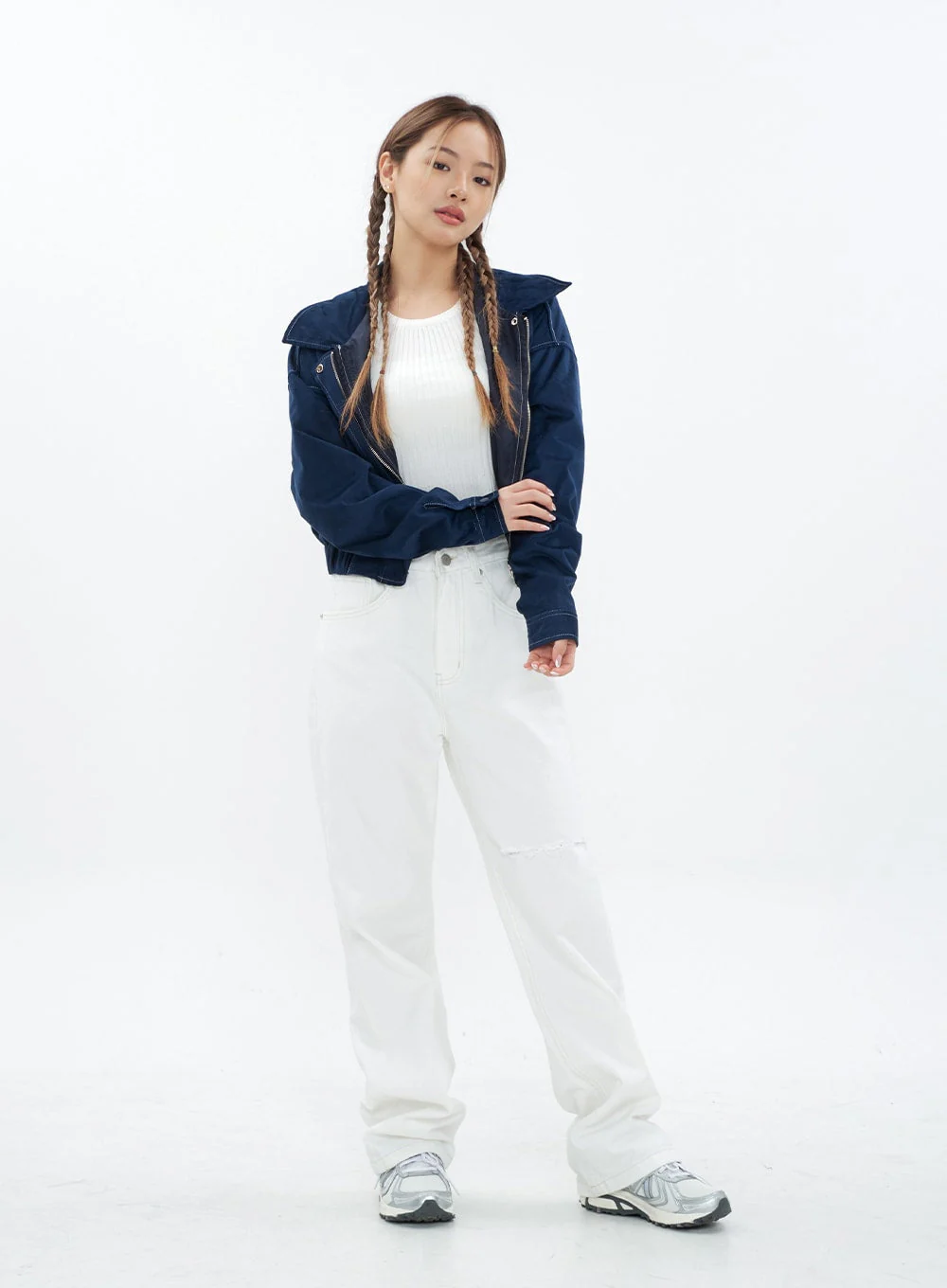 Torn Wide Leg Jeans CM18 - Image 4