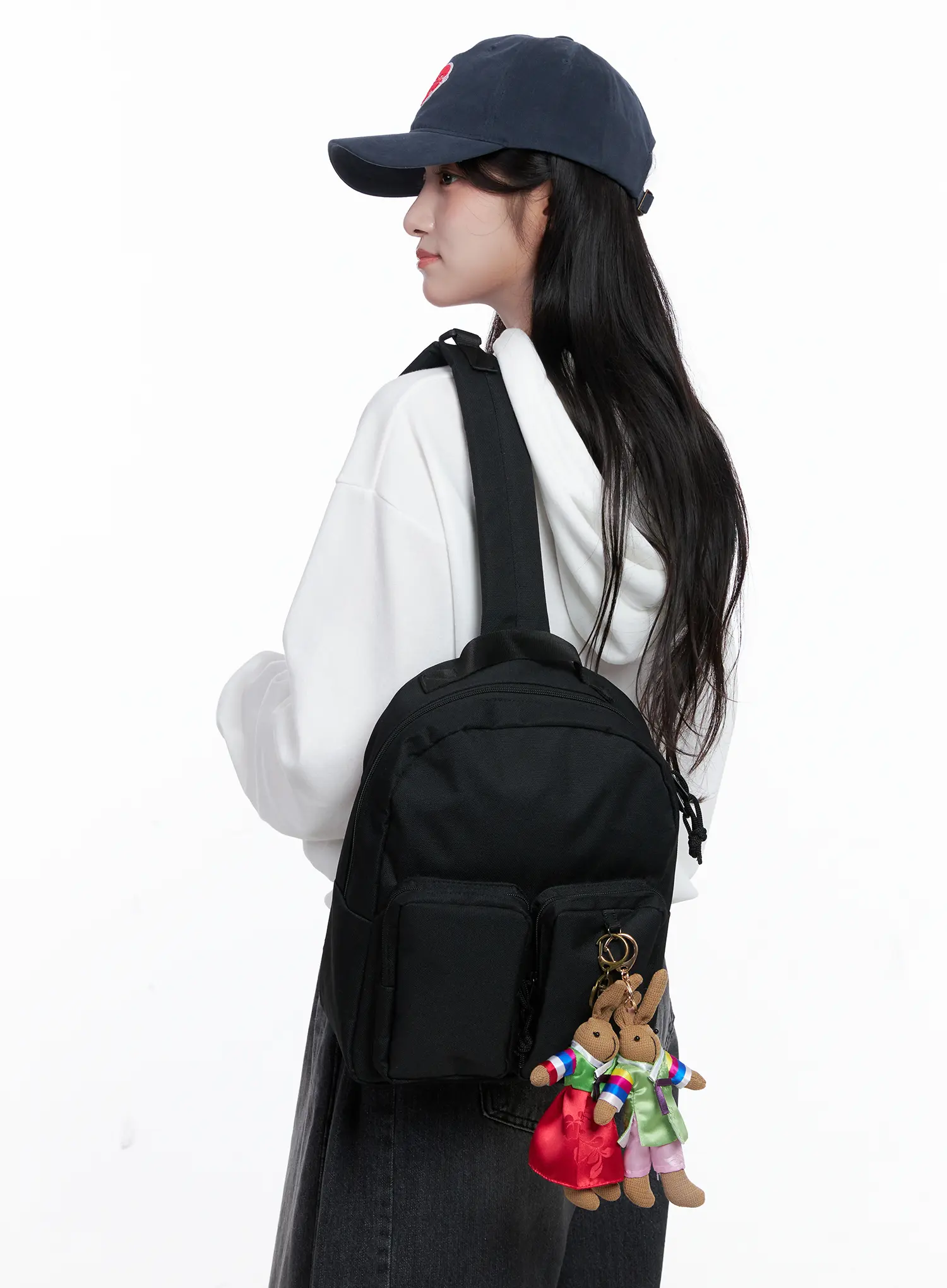 Traditional Hanbok Style Bunny Keychain(men) CS523 - Image 2