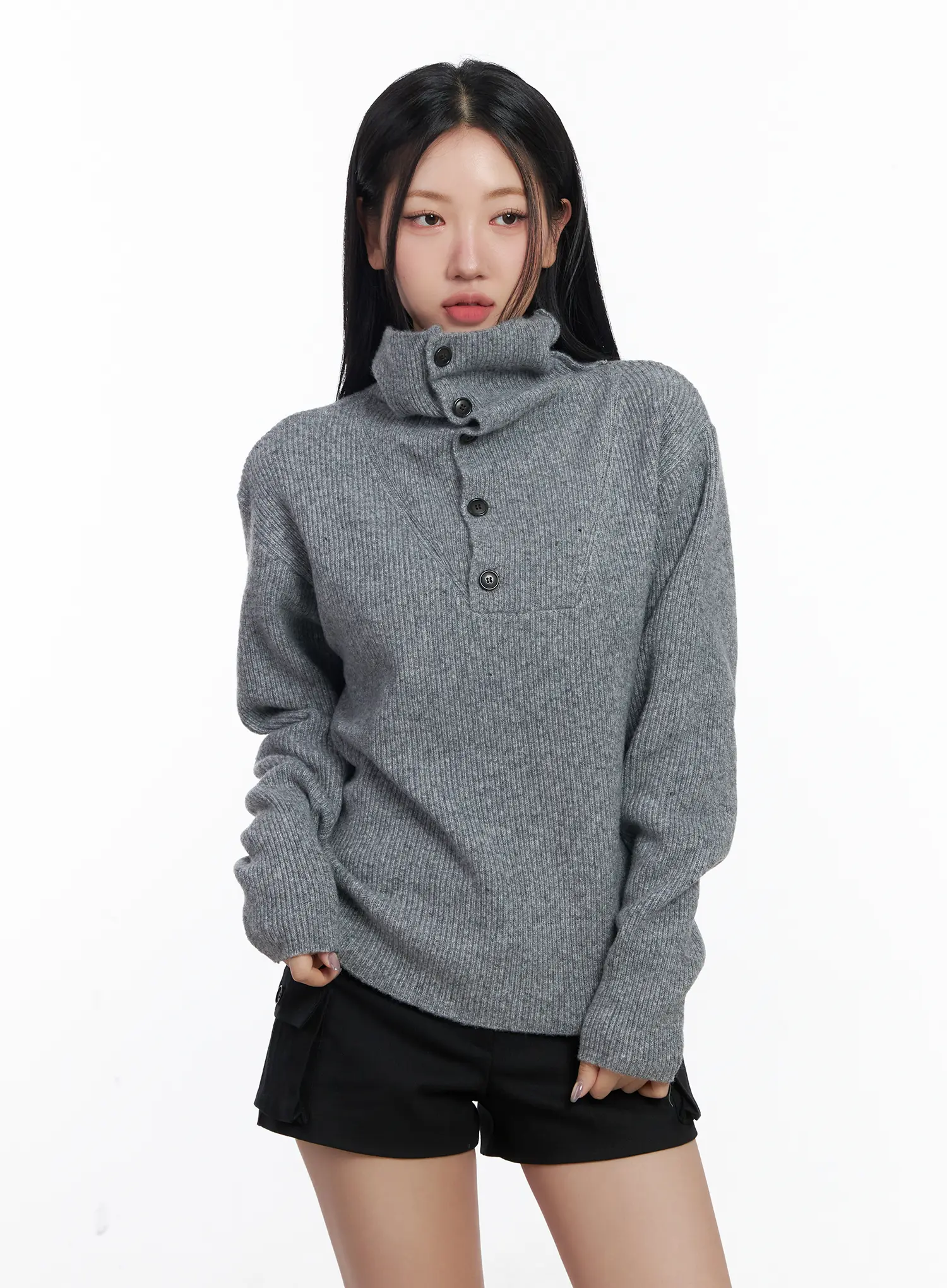 Turtle-Neck Knit SWeater CJ530 - Image 8