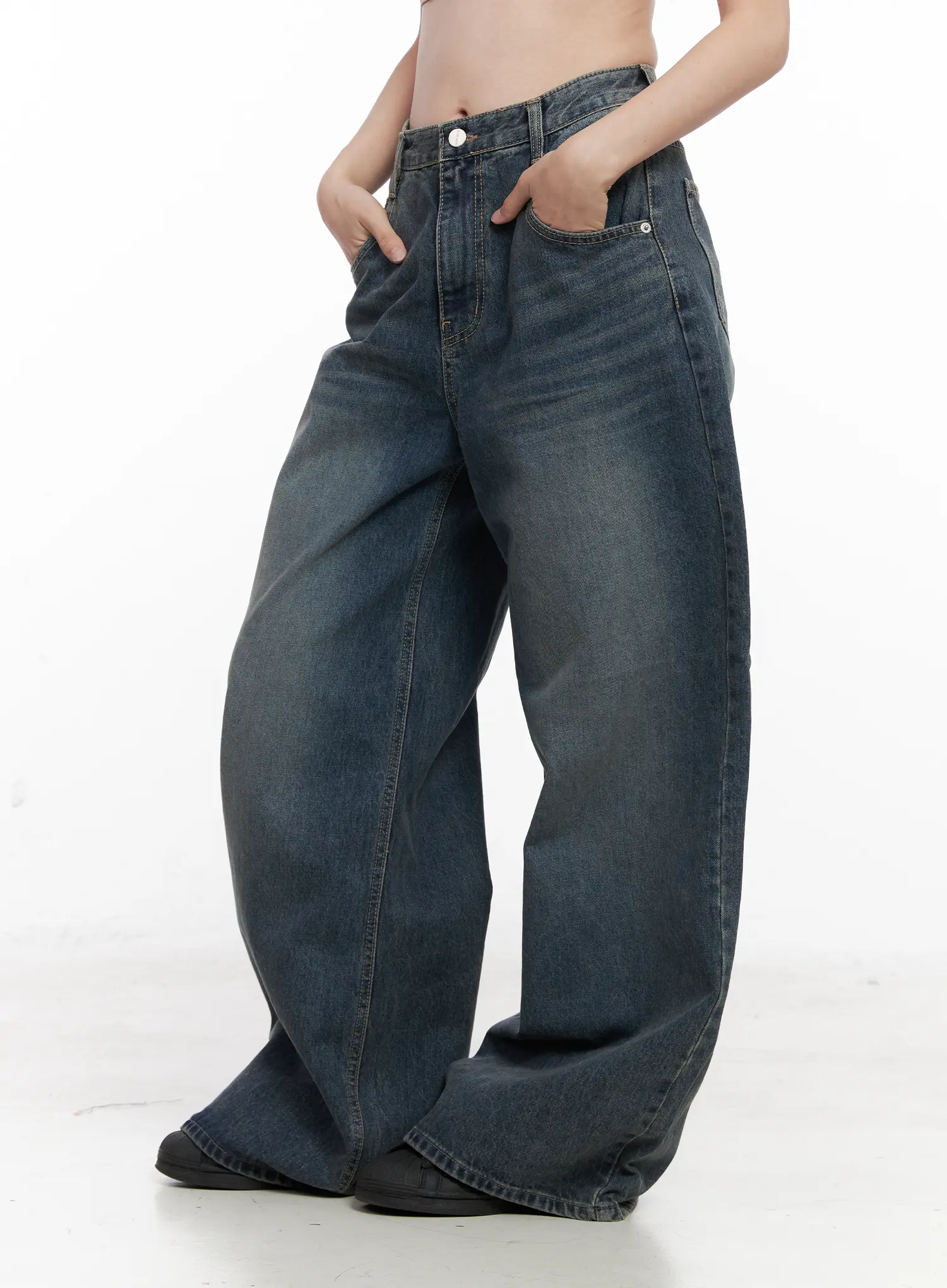 Tutt Washed Wide Leg Jeans CN504 - Image 2