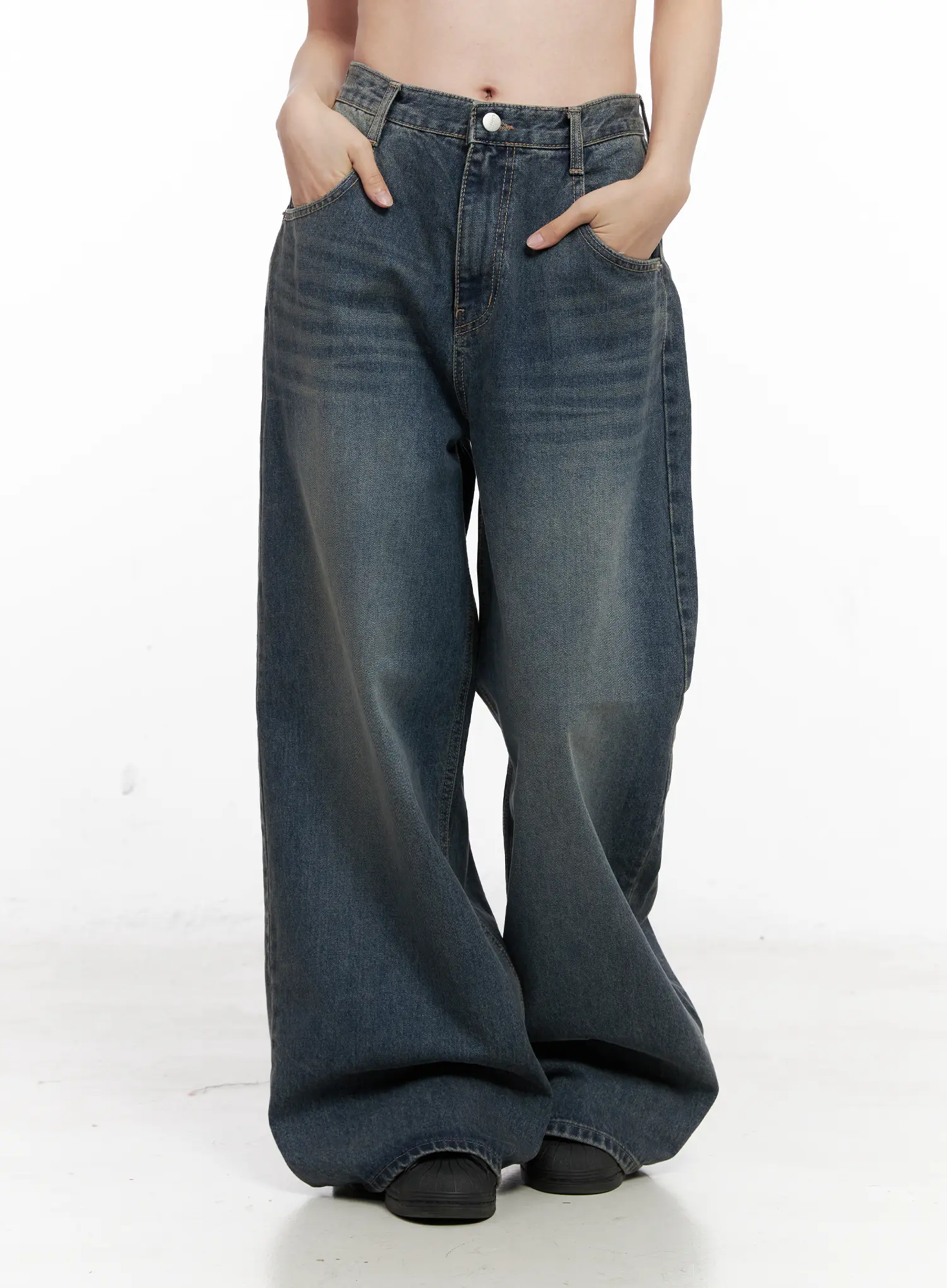Tutt Washed Wide Leg Jeans CN504 - Image 7