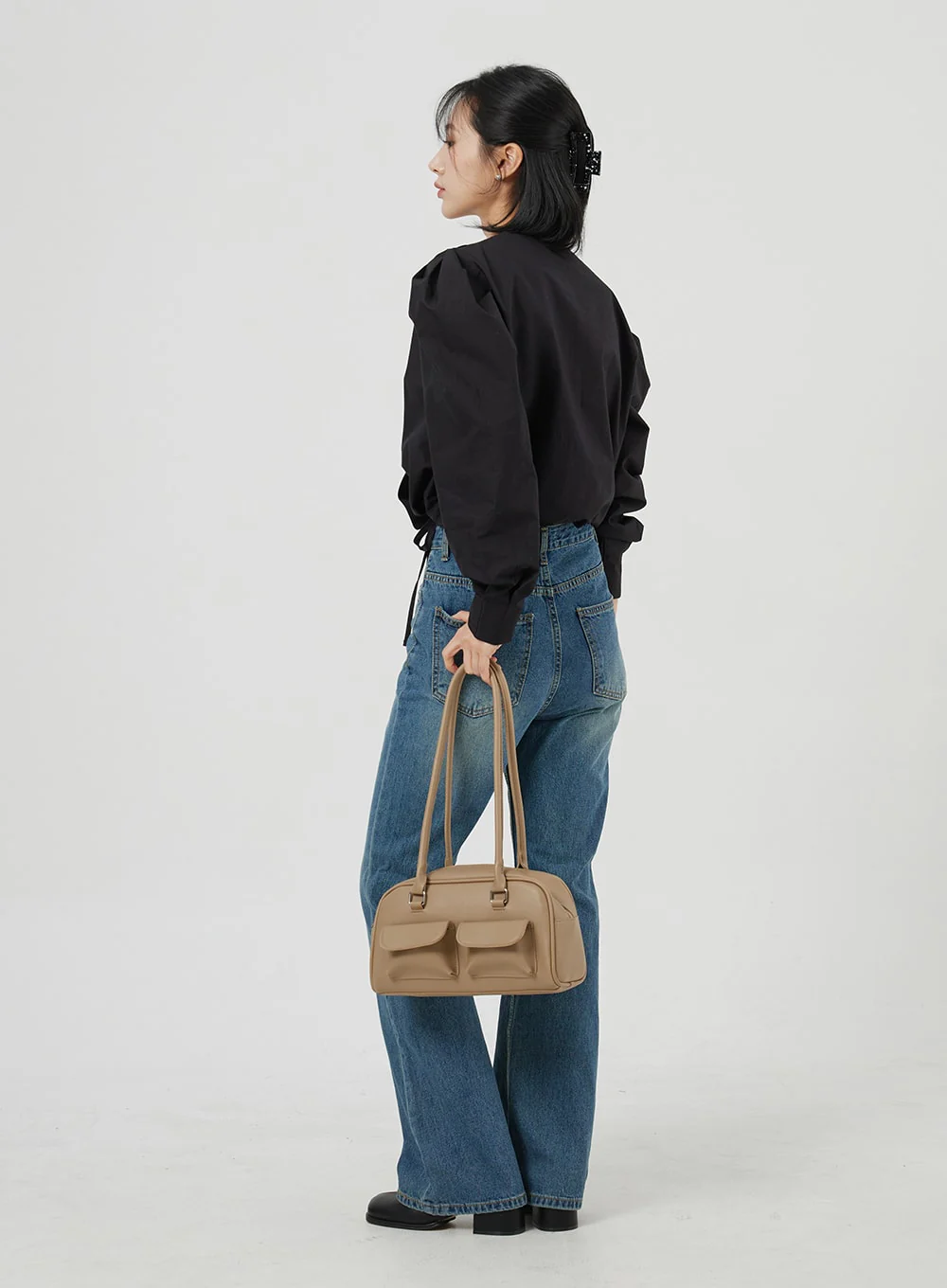 Twin Pocket Shoulder Bag OM306 - Image 7