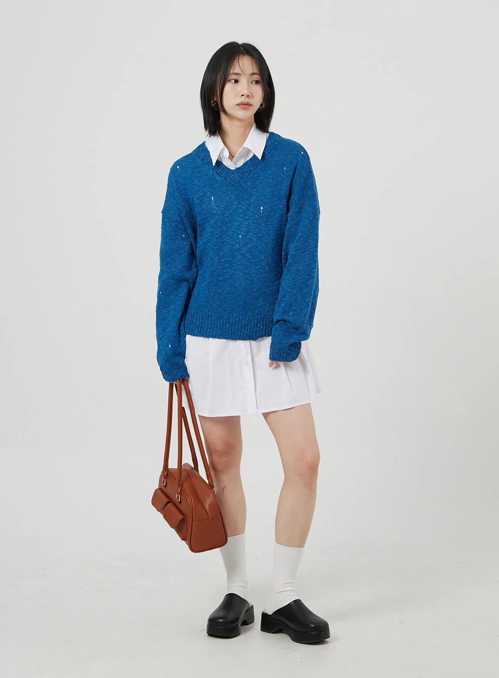 Twin Pocket Shoulder Bag OM306 - Image 8