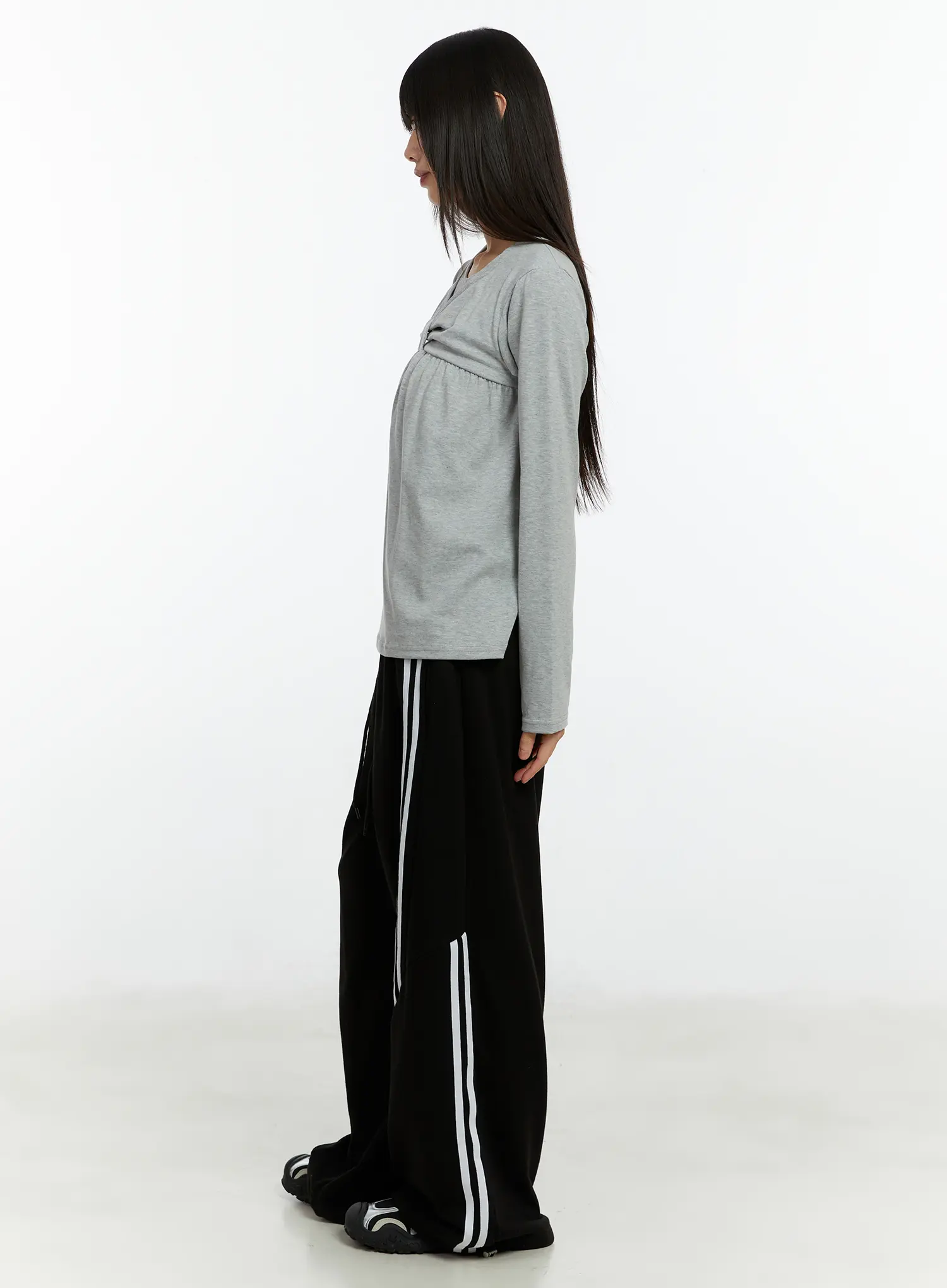 Twist Ribbon Long Sleeve Top CF510 - Image 4
