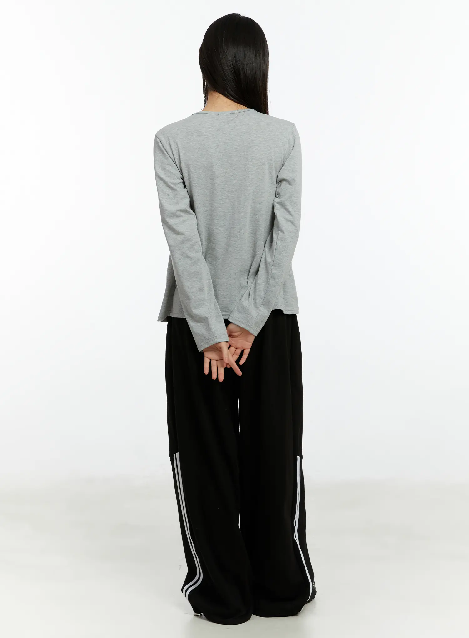 Twist Ribbon Long Sleeve Top CF510 - Image 5