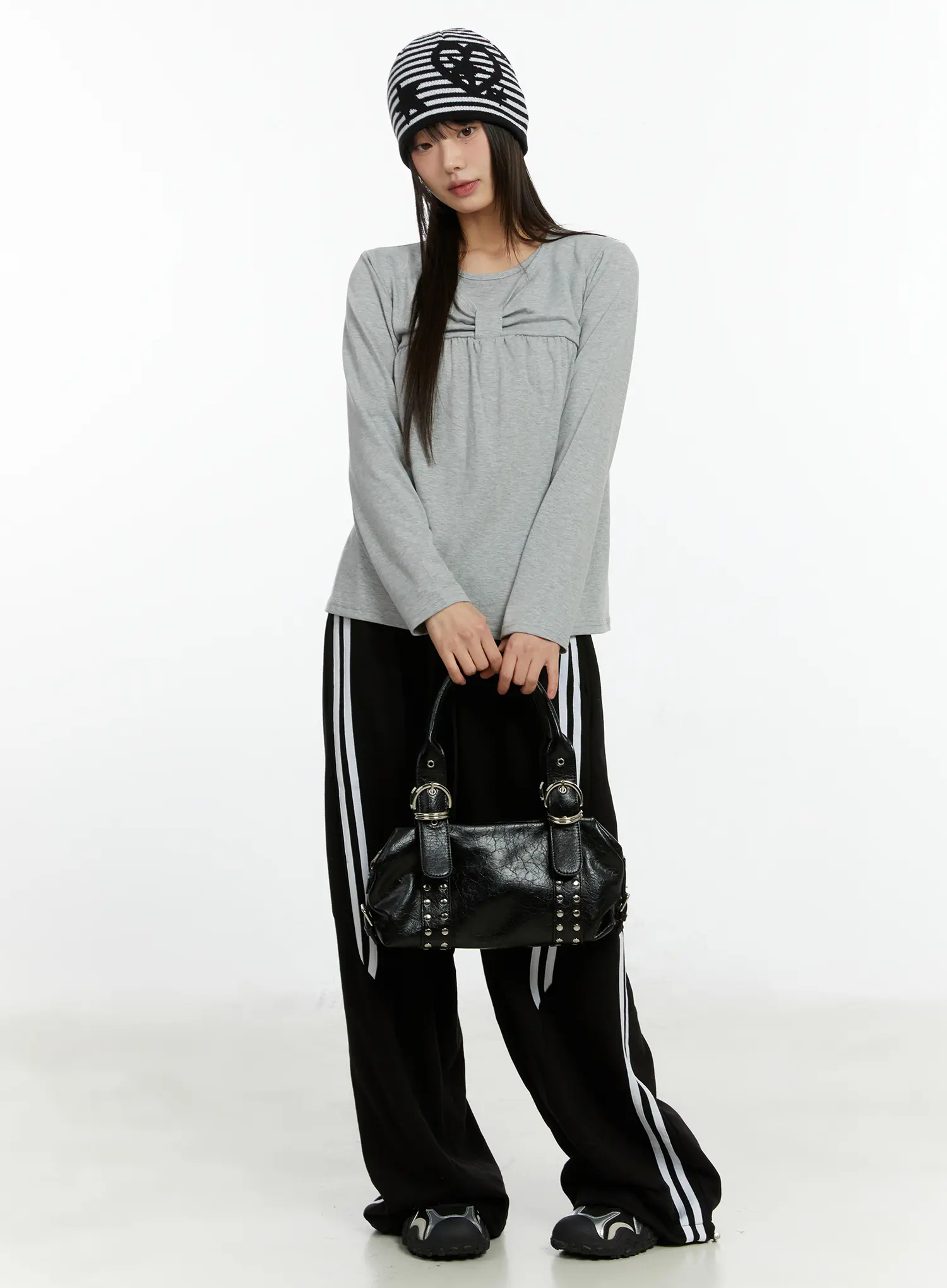 Twist Ribbon Long Sleeve Top CF510 - Image 7
