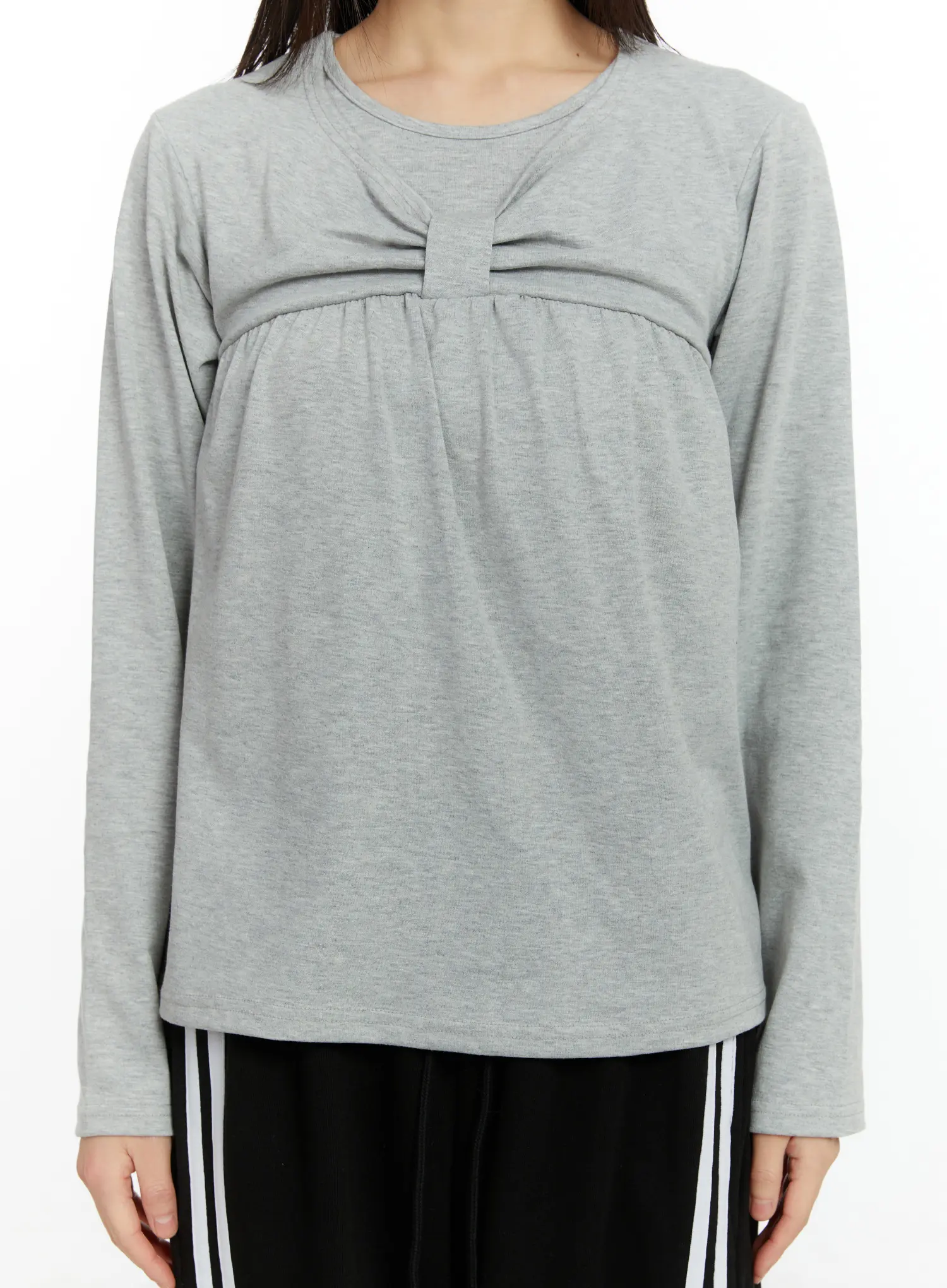 Twist Ribbon Long Sleeve Top CF510 - Image 8