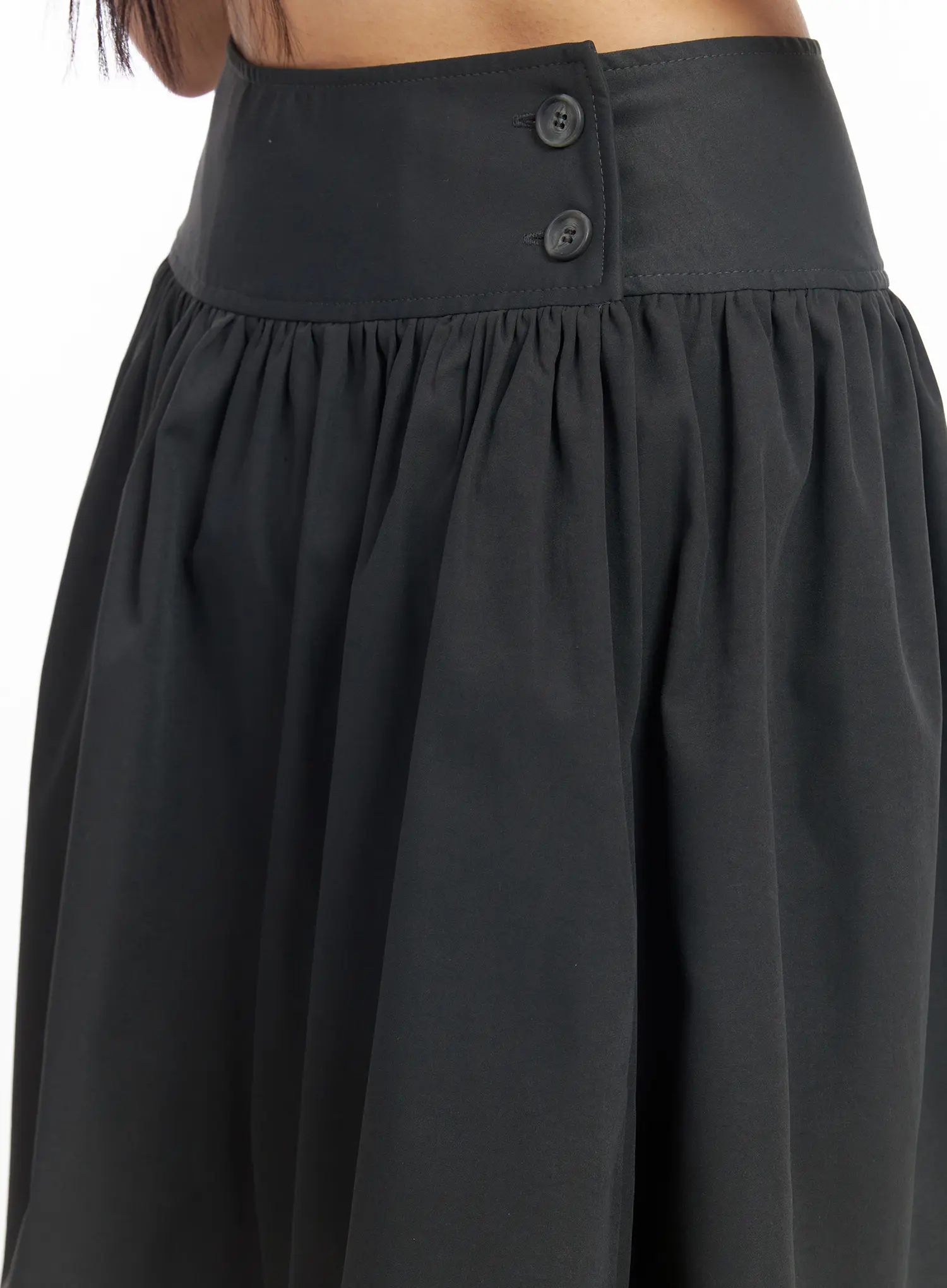 Two-Button Flared Midi Skirt CF506 - Image 4