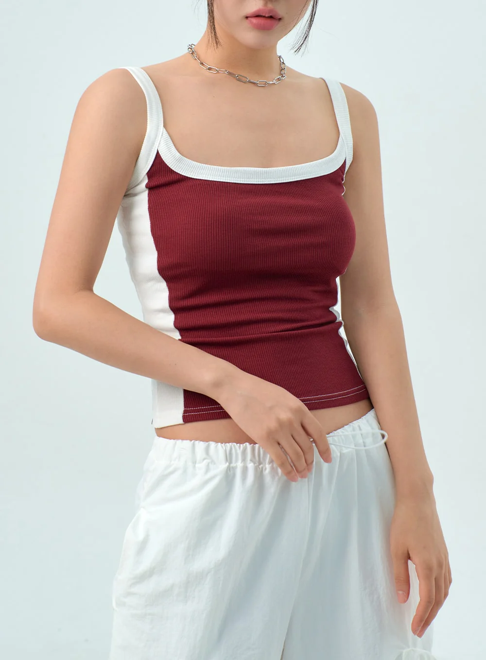Two Color Knit Top CY325