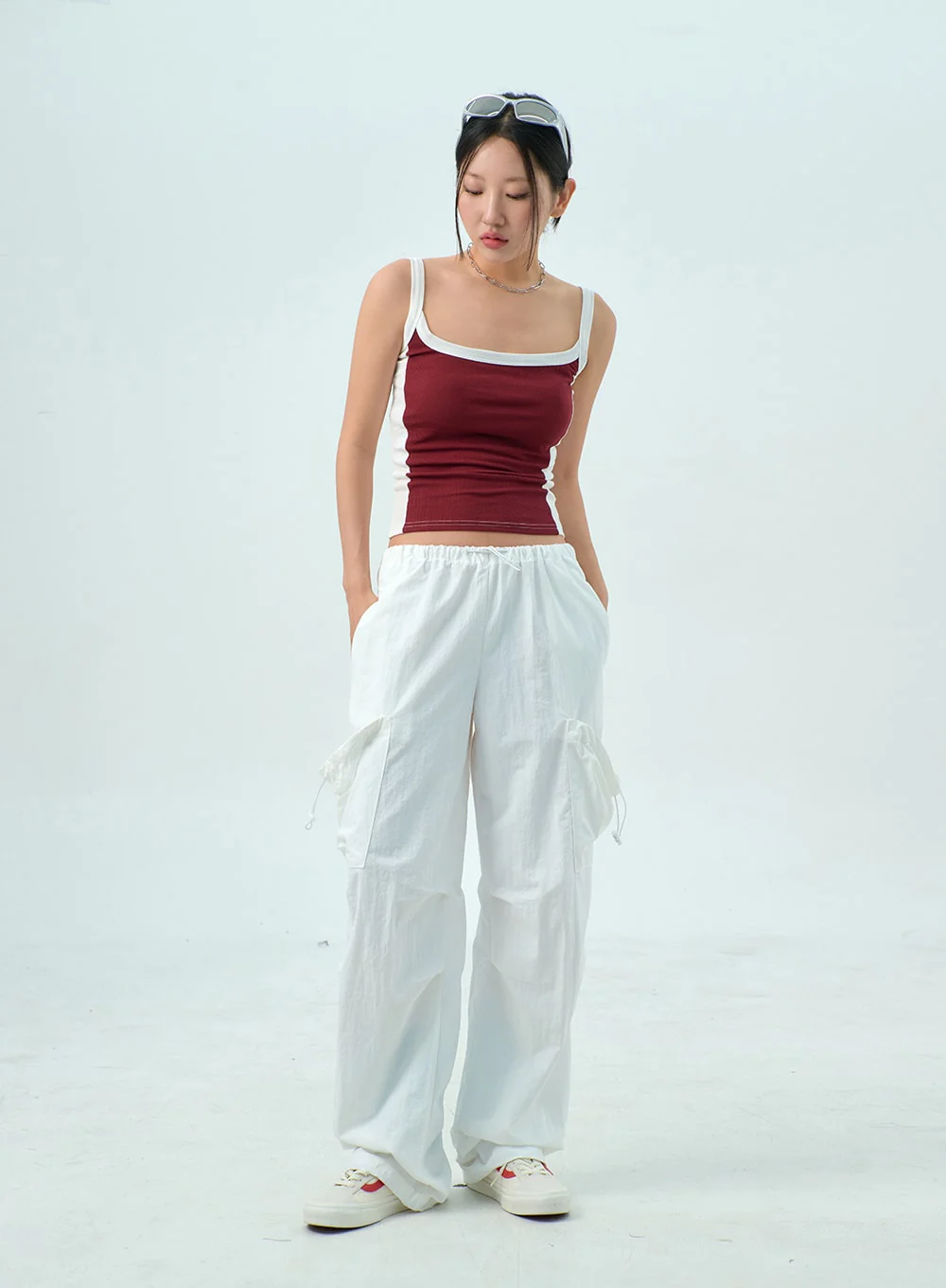 Two Color Knit Top CY325 - Image 10