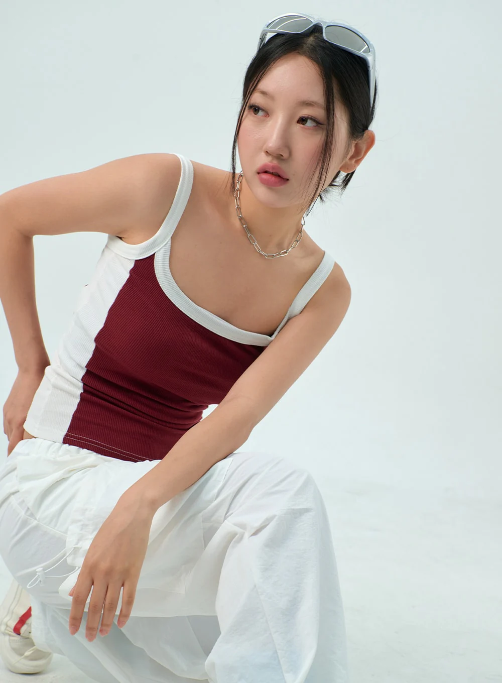 Two Color Knit Top CY325 - Image 8