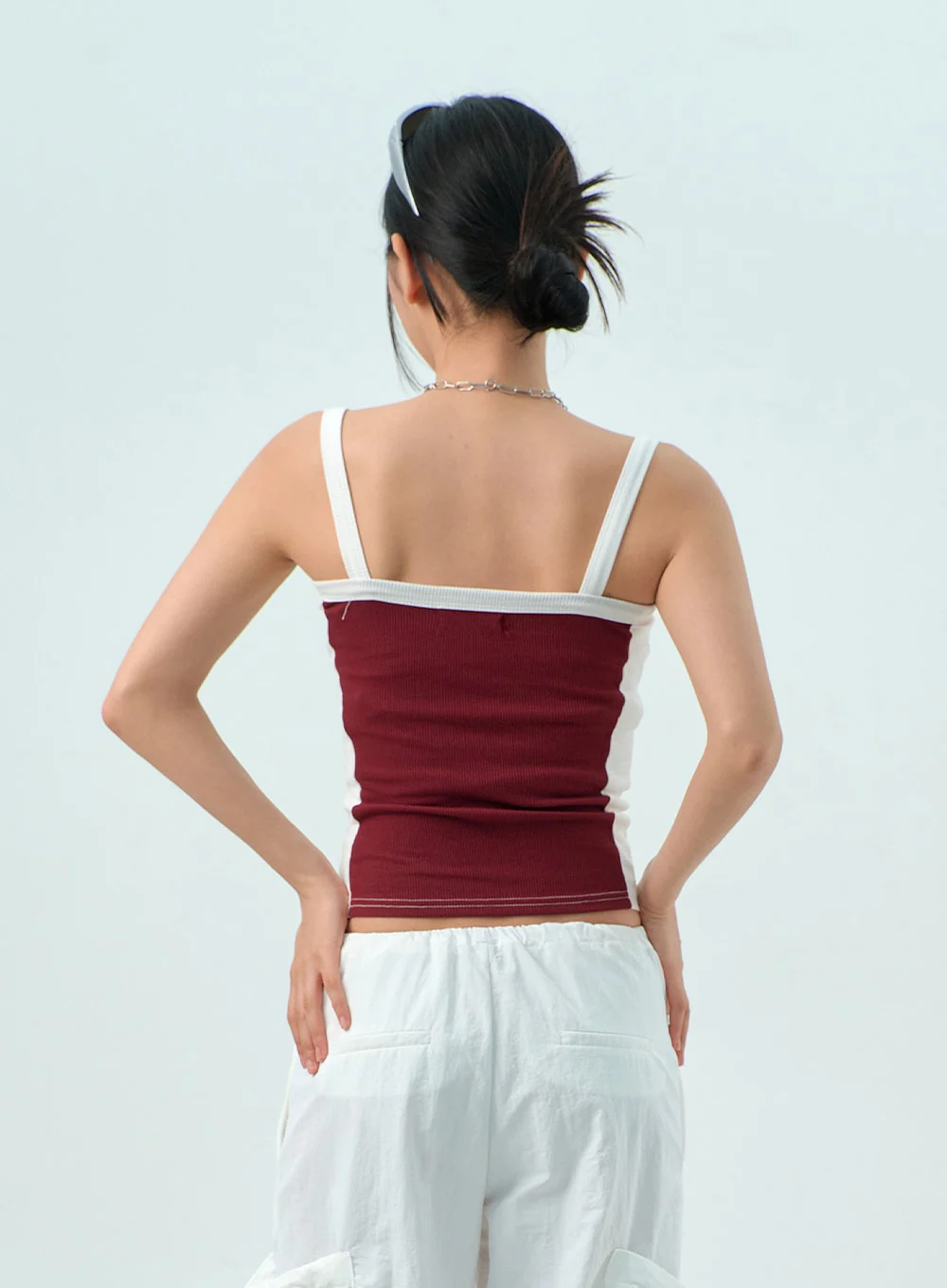 Two Color Knit Top CY325 - Image 9
