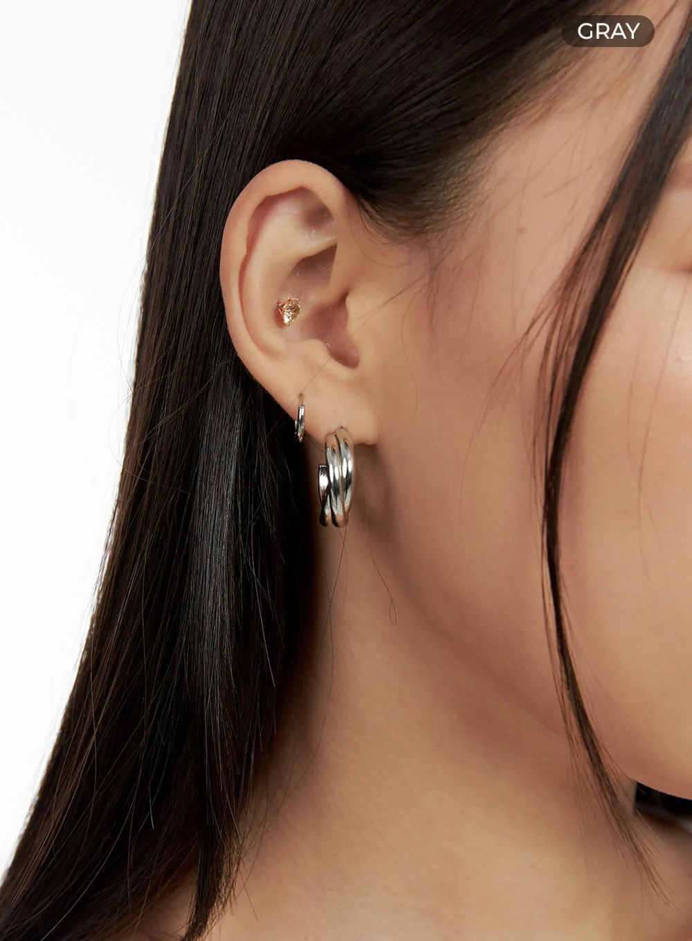 Two Line Ling Earrings IL404 - Image 4