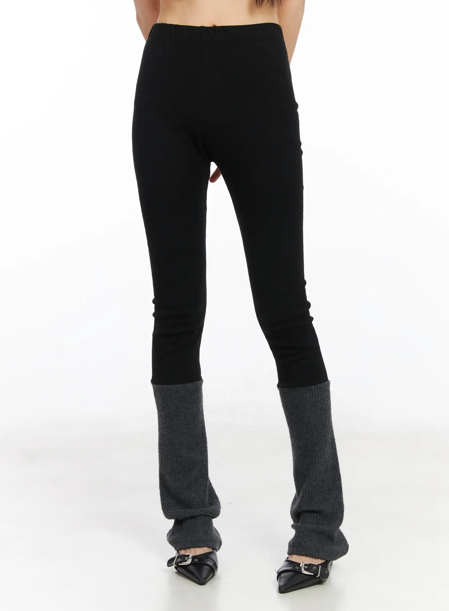 Two Tone Fleece Leggings CD522