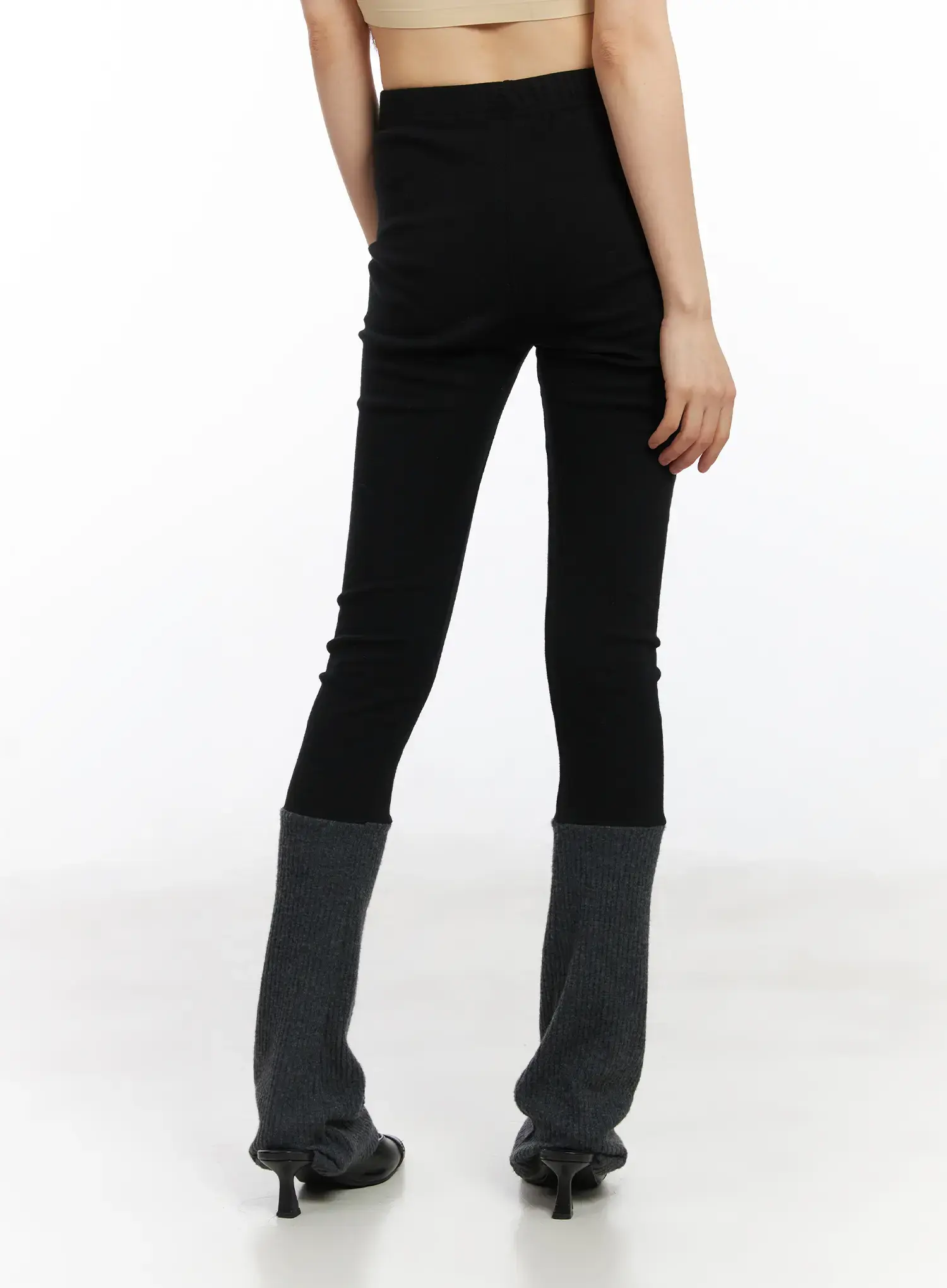 Two Tone Fleece Leggings CD522 - Image 4