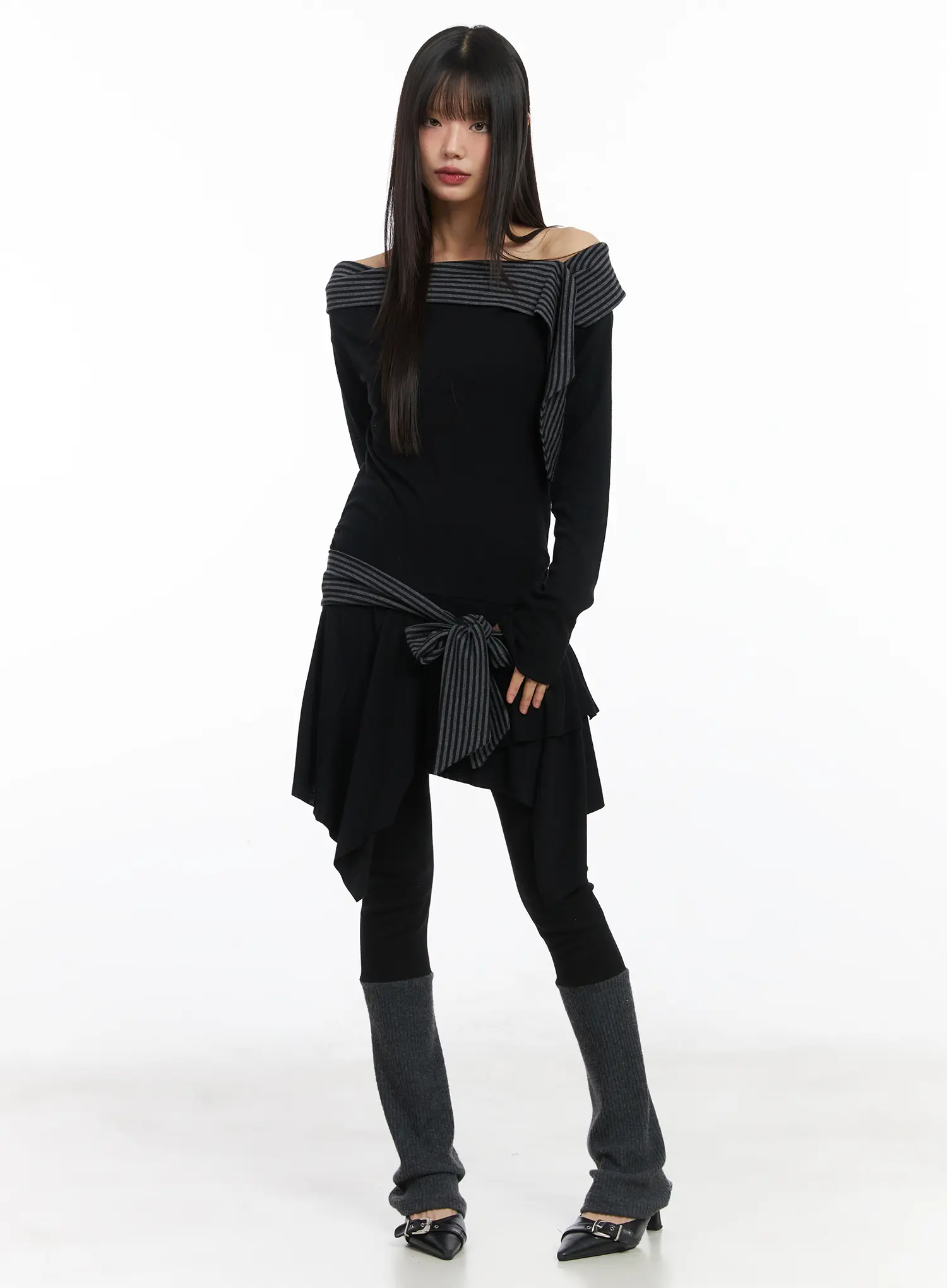 Two Tone Fleece Leggings CD522 - Image 5