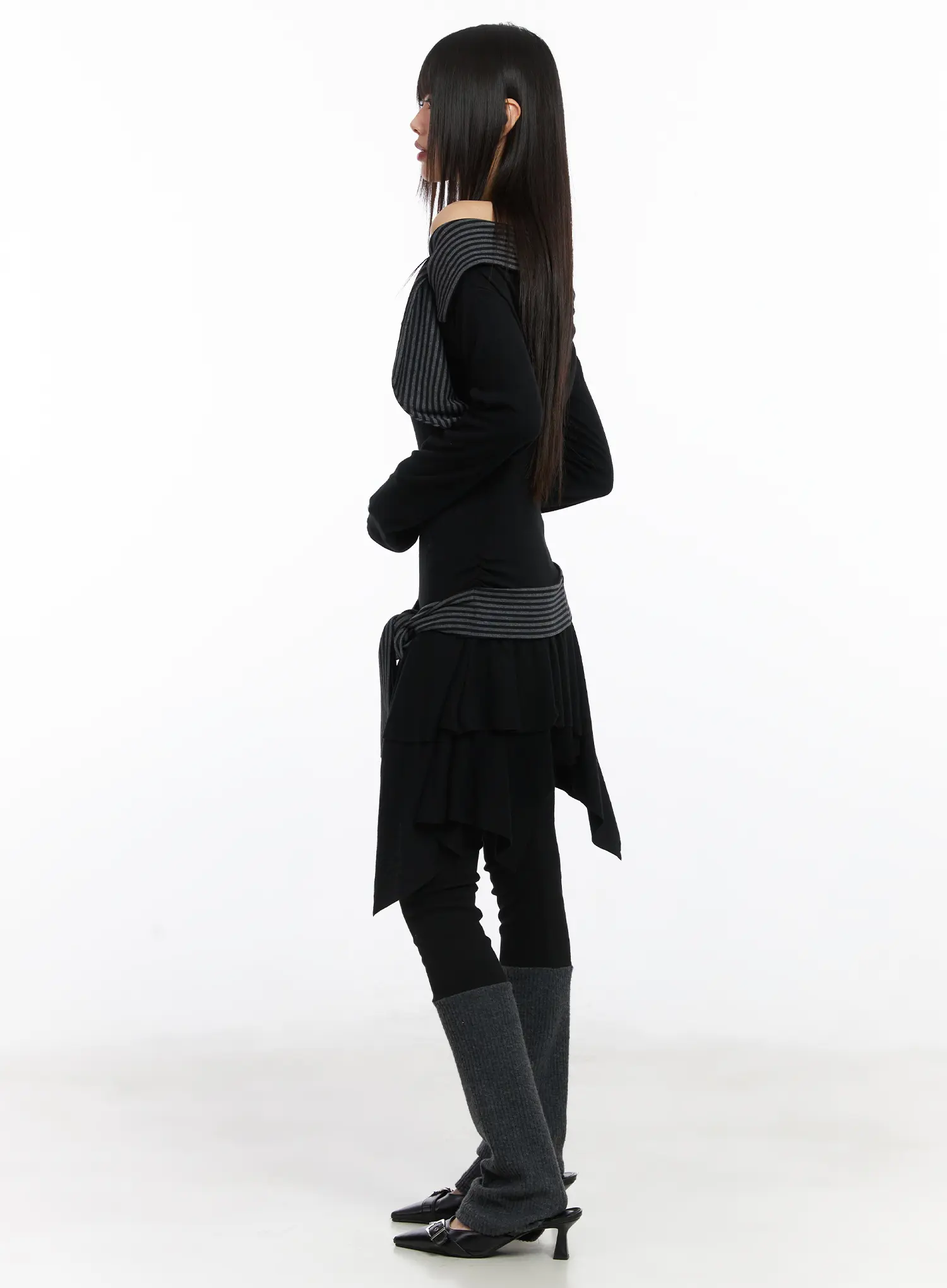 Two Tone Fleece Leggings CD522 - Image 6