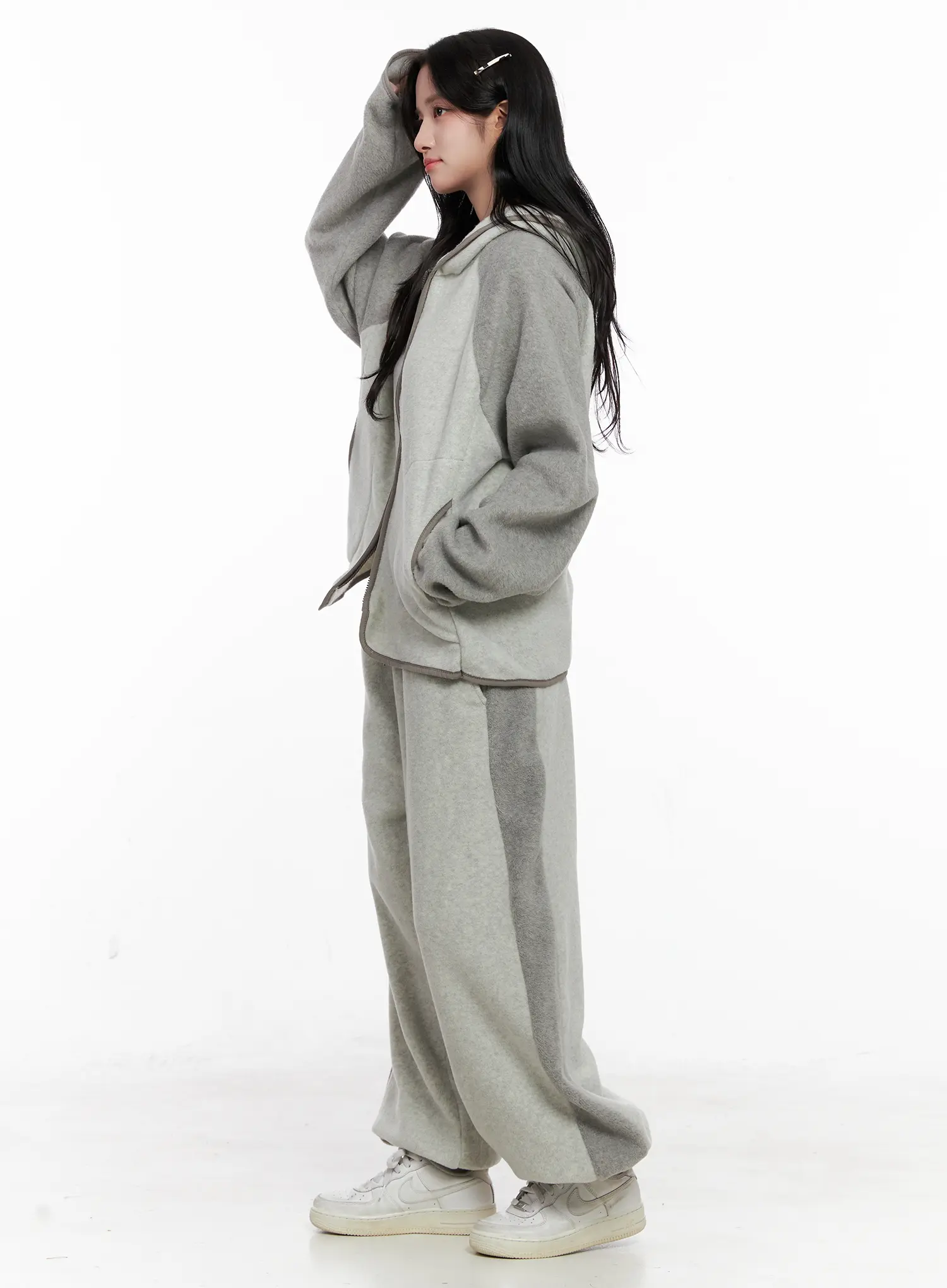 Two-Tone Hooded Jacket CO522 - Image 4