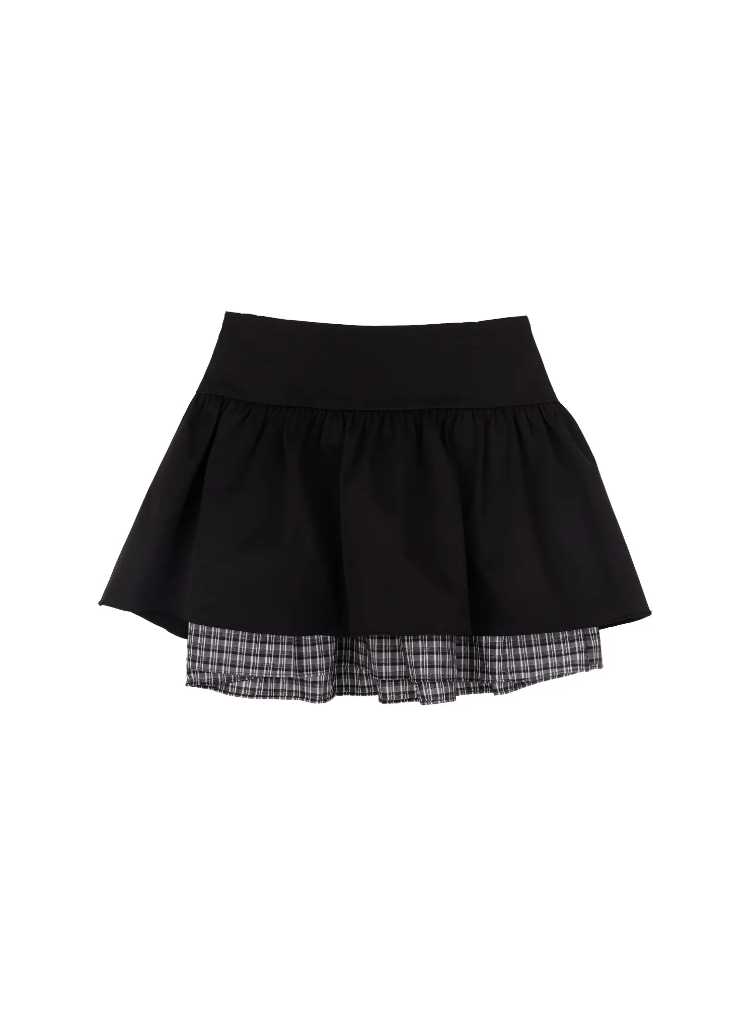 Two-Tone Plaid Mini Skirt CM510 - Image 11