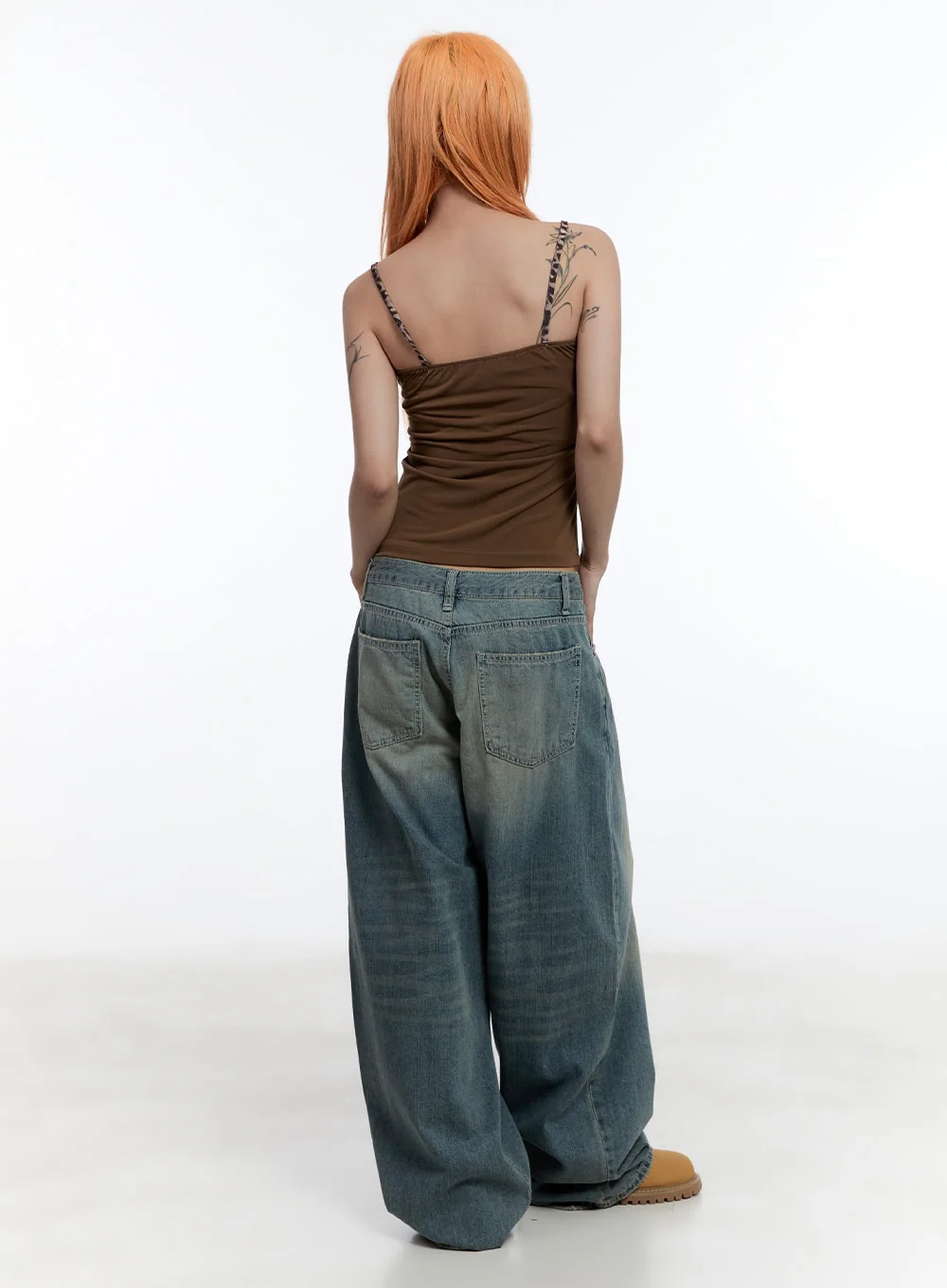Two-Tone Trim Cami Top CU502 - Image 4