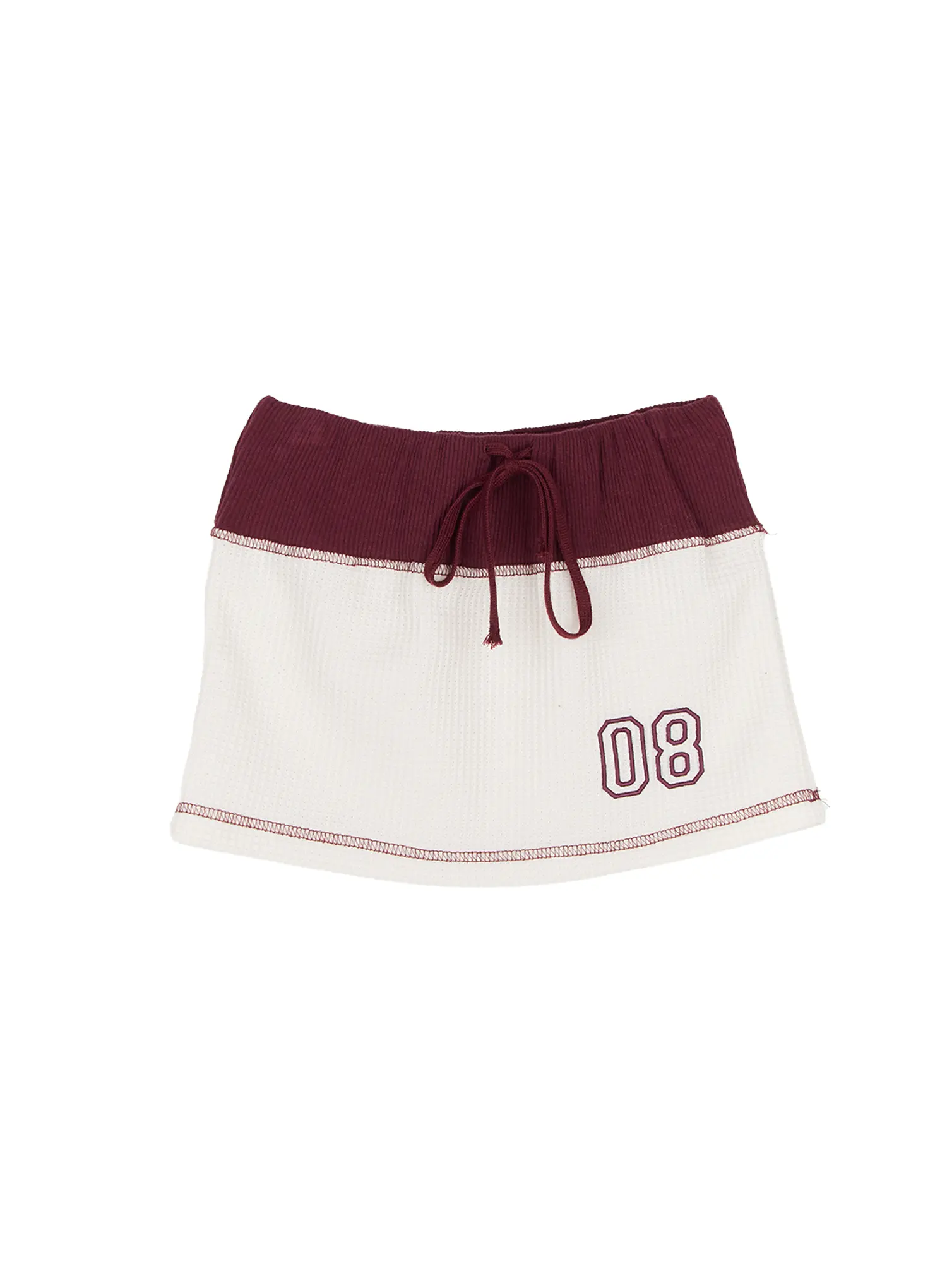Two-Tone Waffle Knit Skirt CJ512 - Image 13