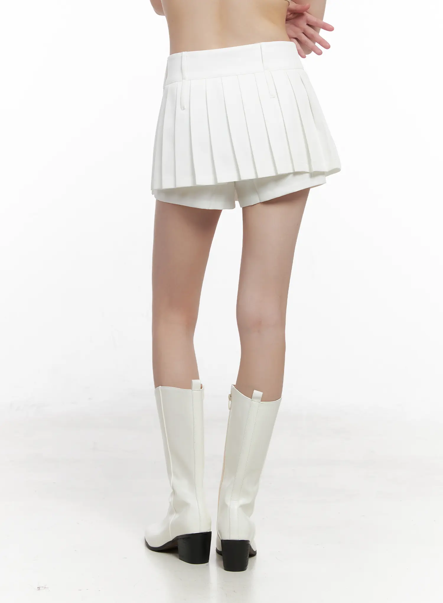 Two-Way Pleated Mini Skort CN510 - Image 8