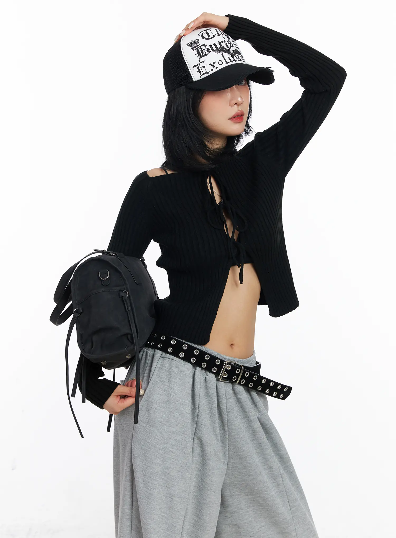 Two-Way Ribbon Knit Cardigan CJ523