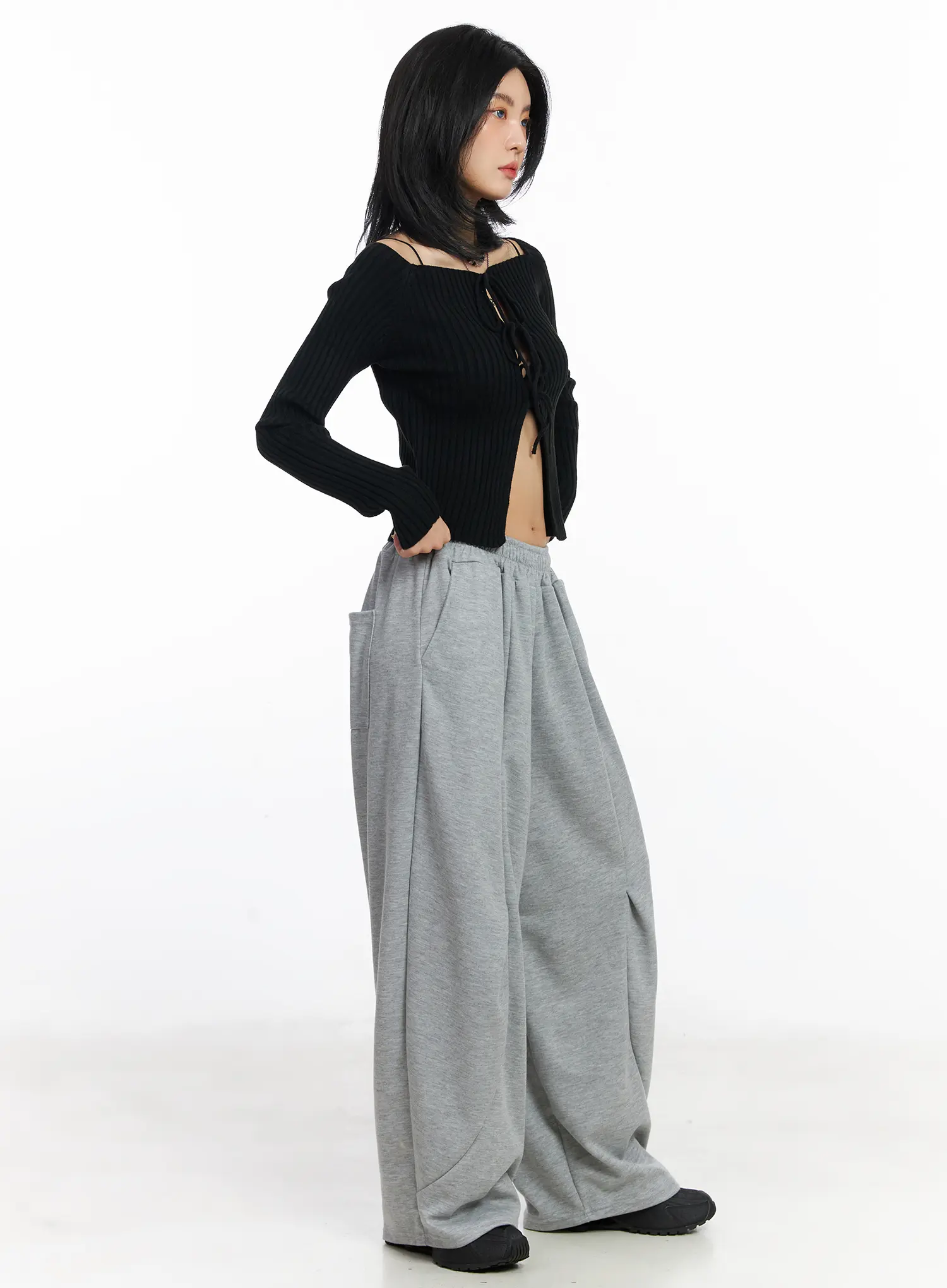 Two-Way Ribbon Knit Cardigan CJ523 - Image 6