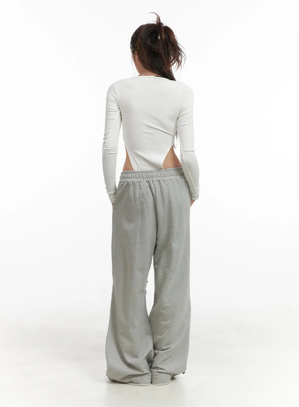 U-Neck Buttoned Long Sleeve Bodysuit CY416 - Image 7