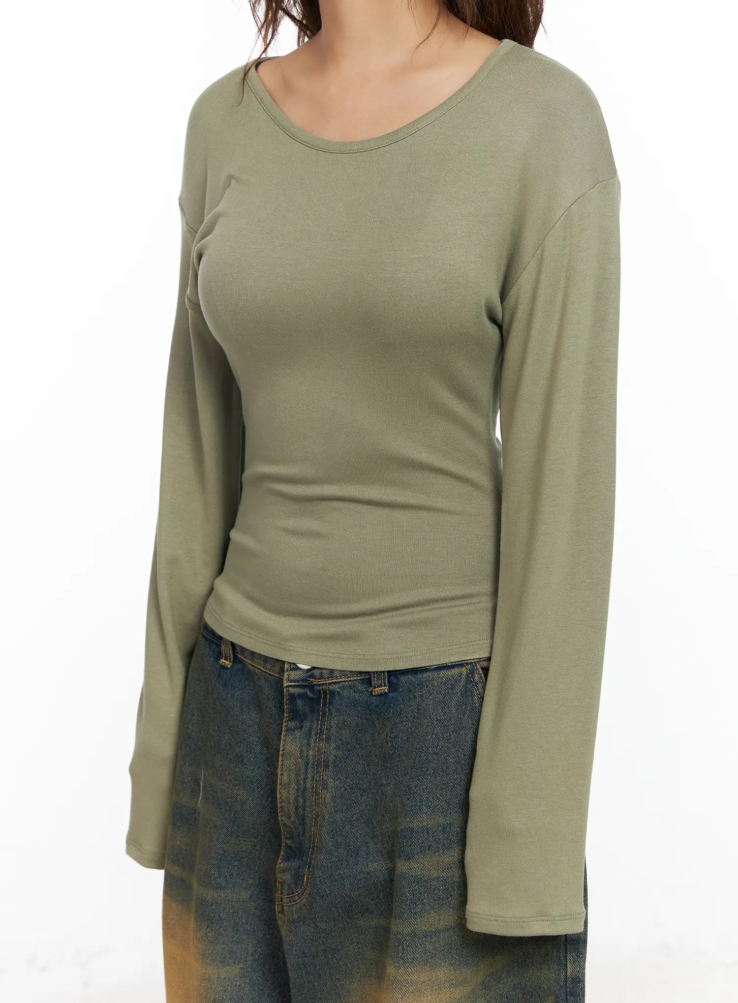 U-Neck Long Sleeve Top CF512 - Image 5