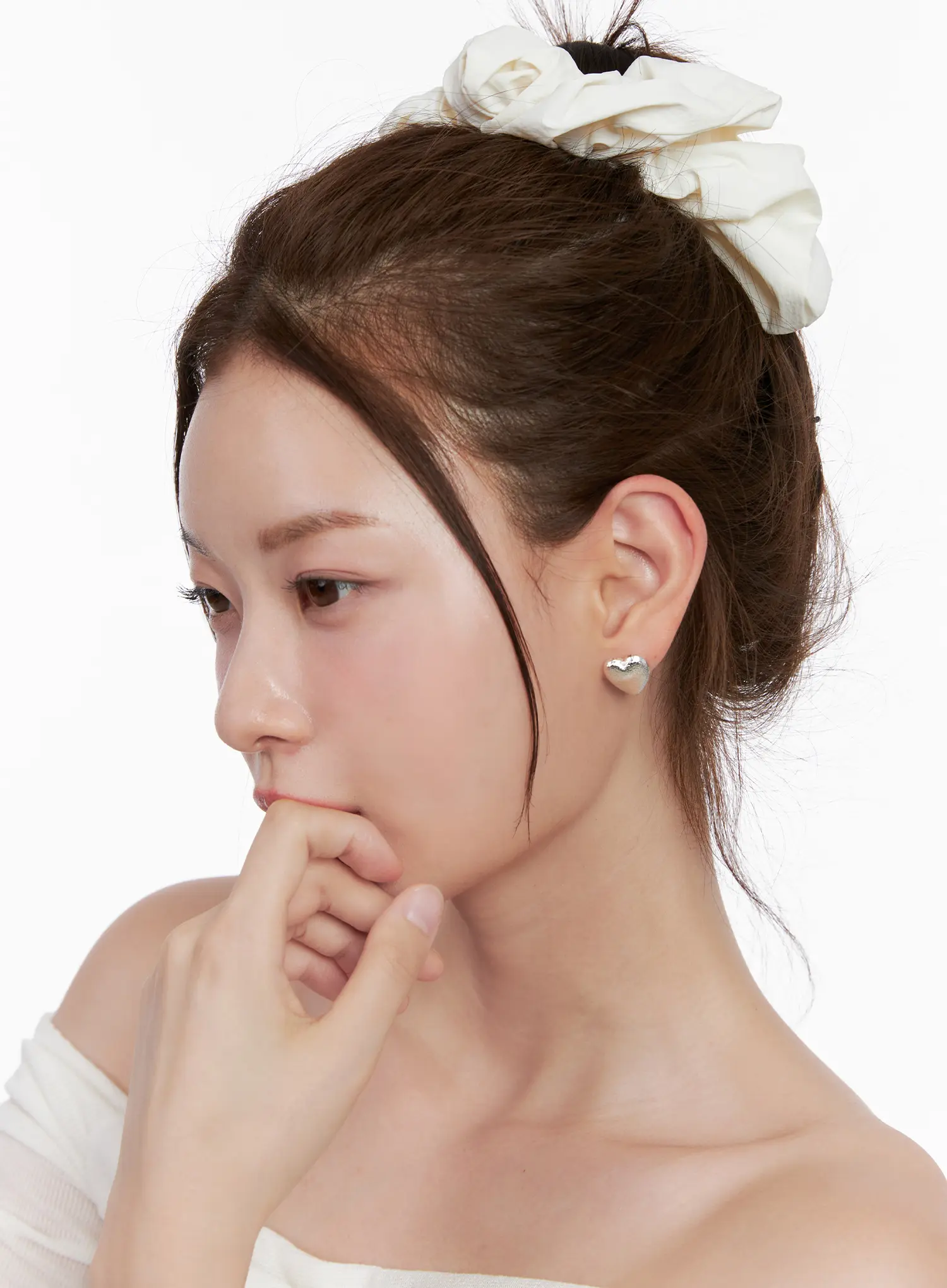 Una Heart Earrings CL524 - Image 2