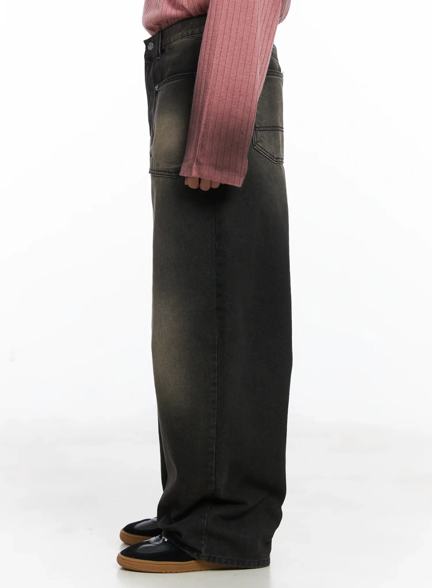 Unique Front Pocket Dark-Washed Jeans ID515 - Image 6