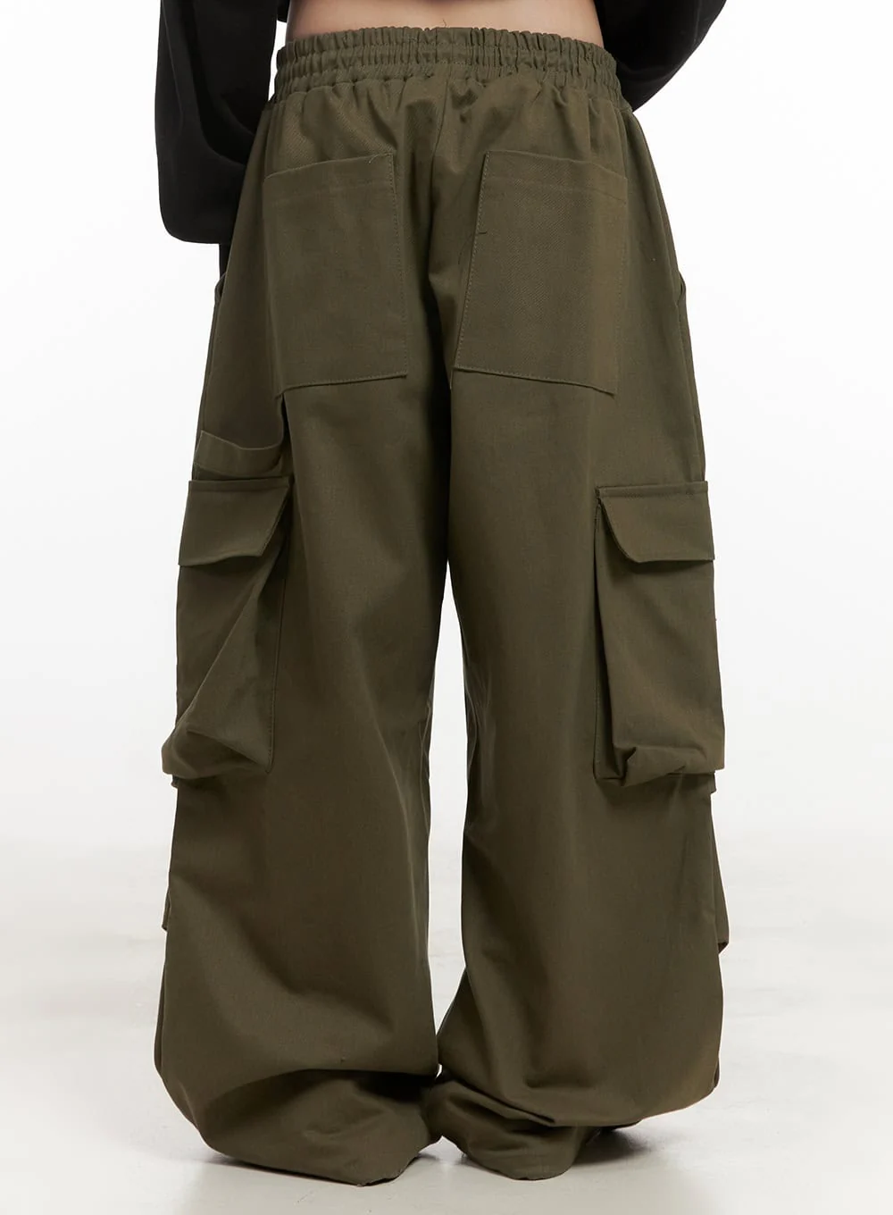 Unisex Oversized Cotton Cargo Pants CJ506 - Image 6