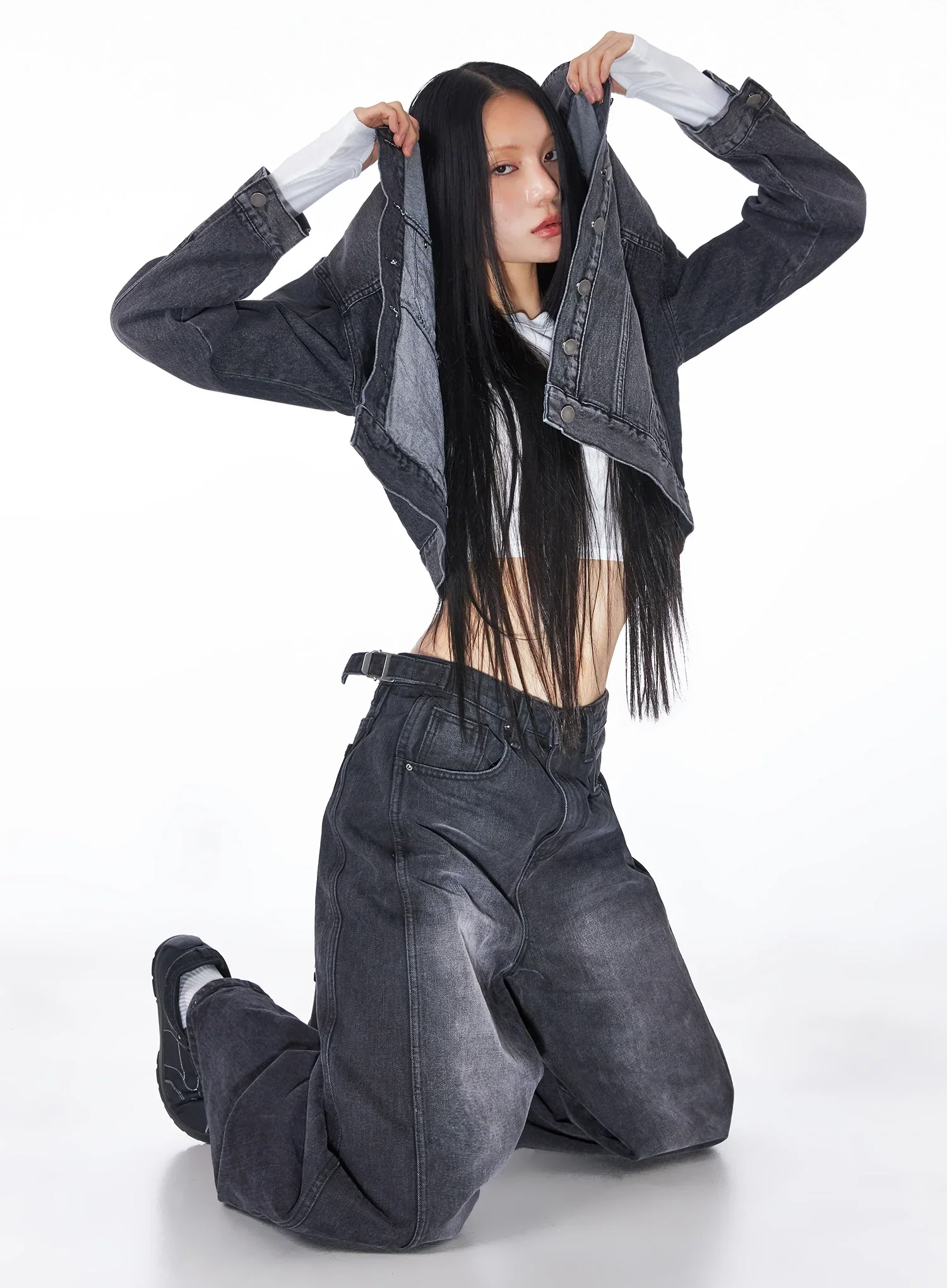 Urban Washed Denim Jacket IO517 - Image 10