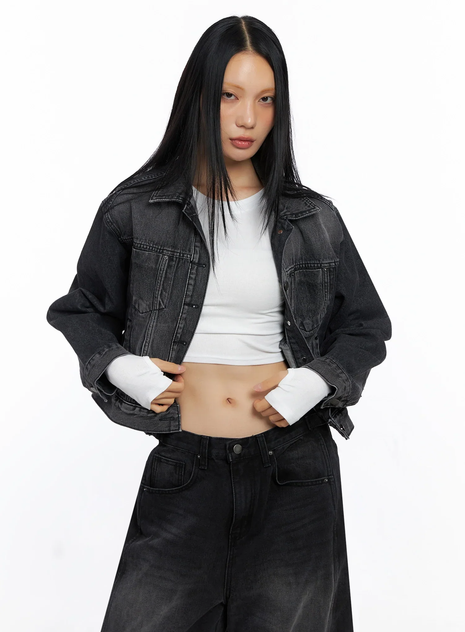 Urban Washed Denim Jacket IO517 - Image 4