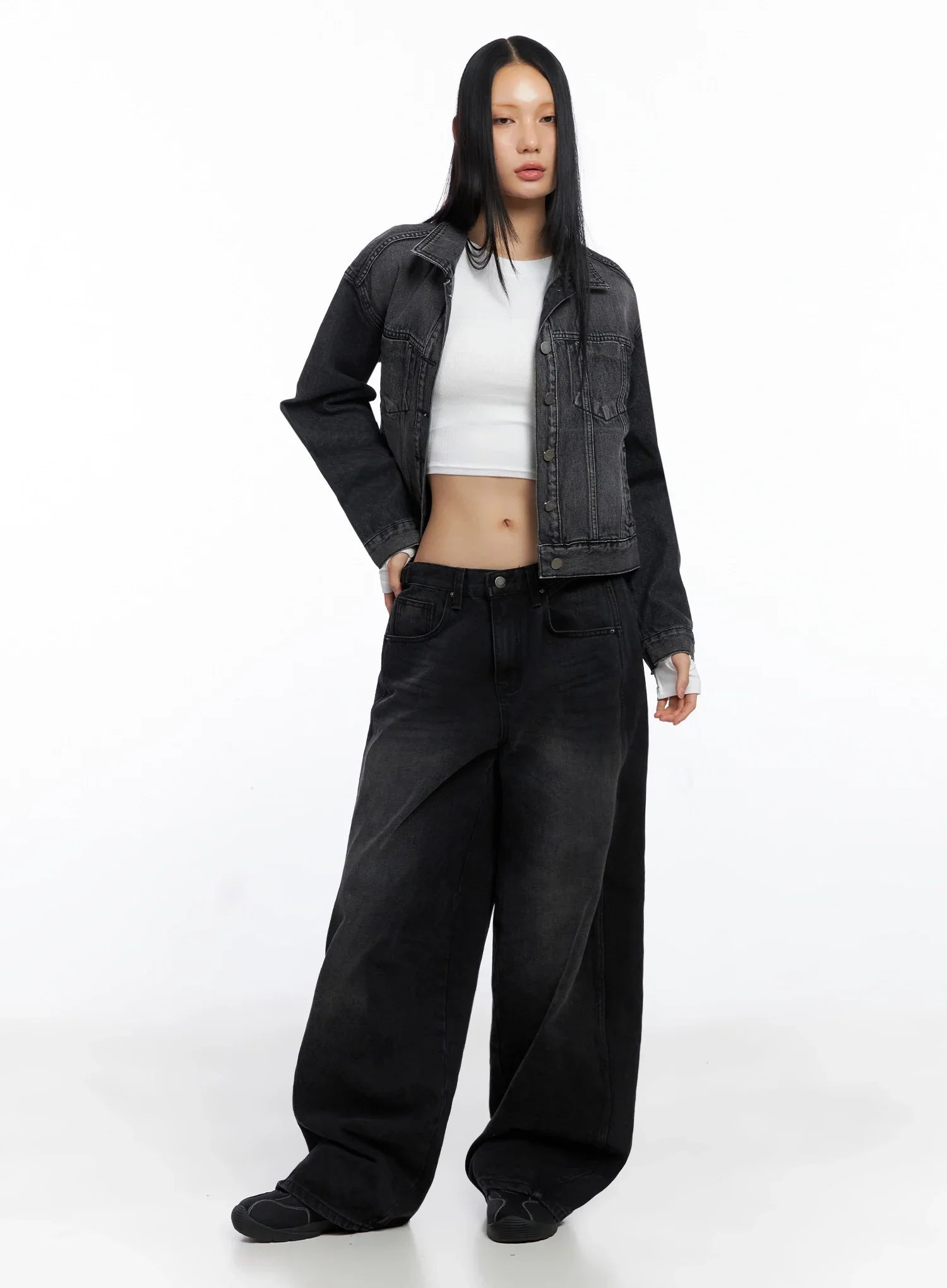Urban Washed Denim Jacket IO517 - Image 7
