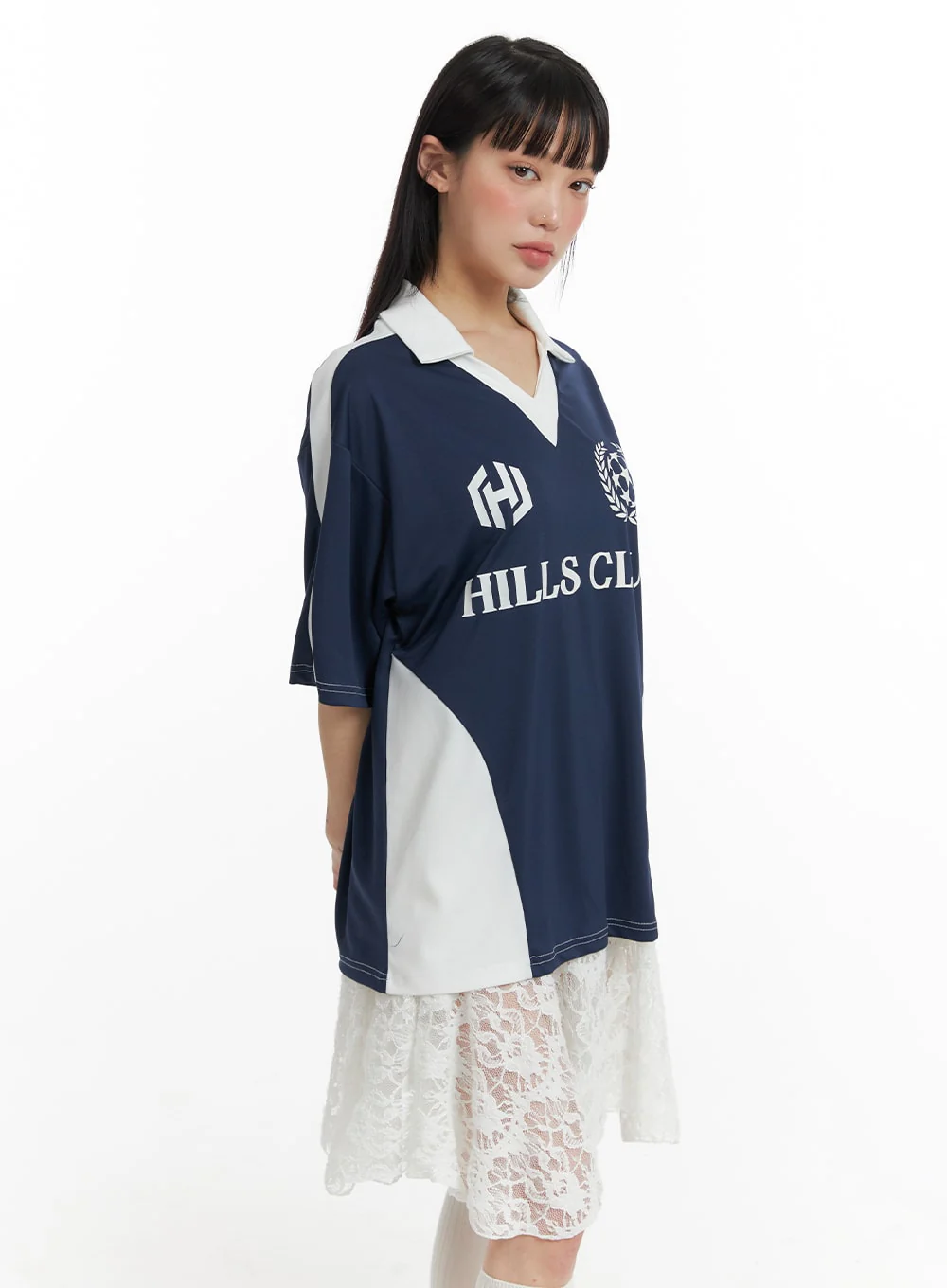 V-Neck Collar Football Jersey Shirt IF423 - Image 3