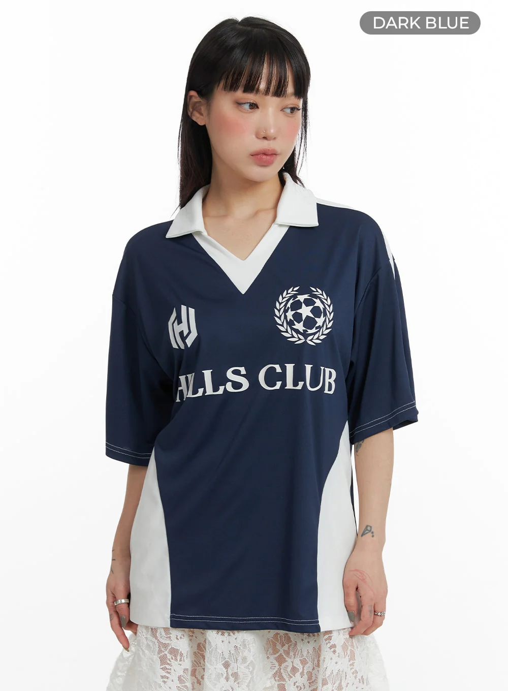 V-Neck Collar Football Jersey Shirt IF423 - Image 7