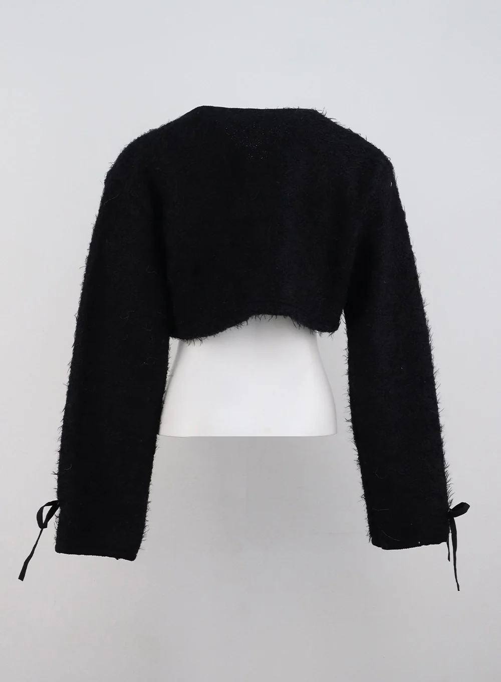 V-Neck Faux Fur Crop Jacket CD301 - Image 11