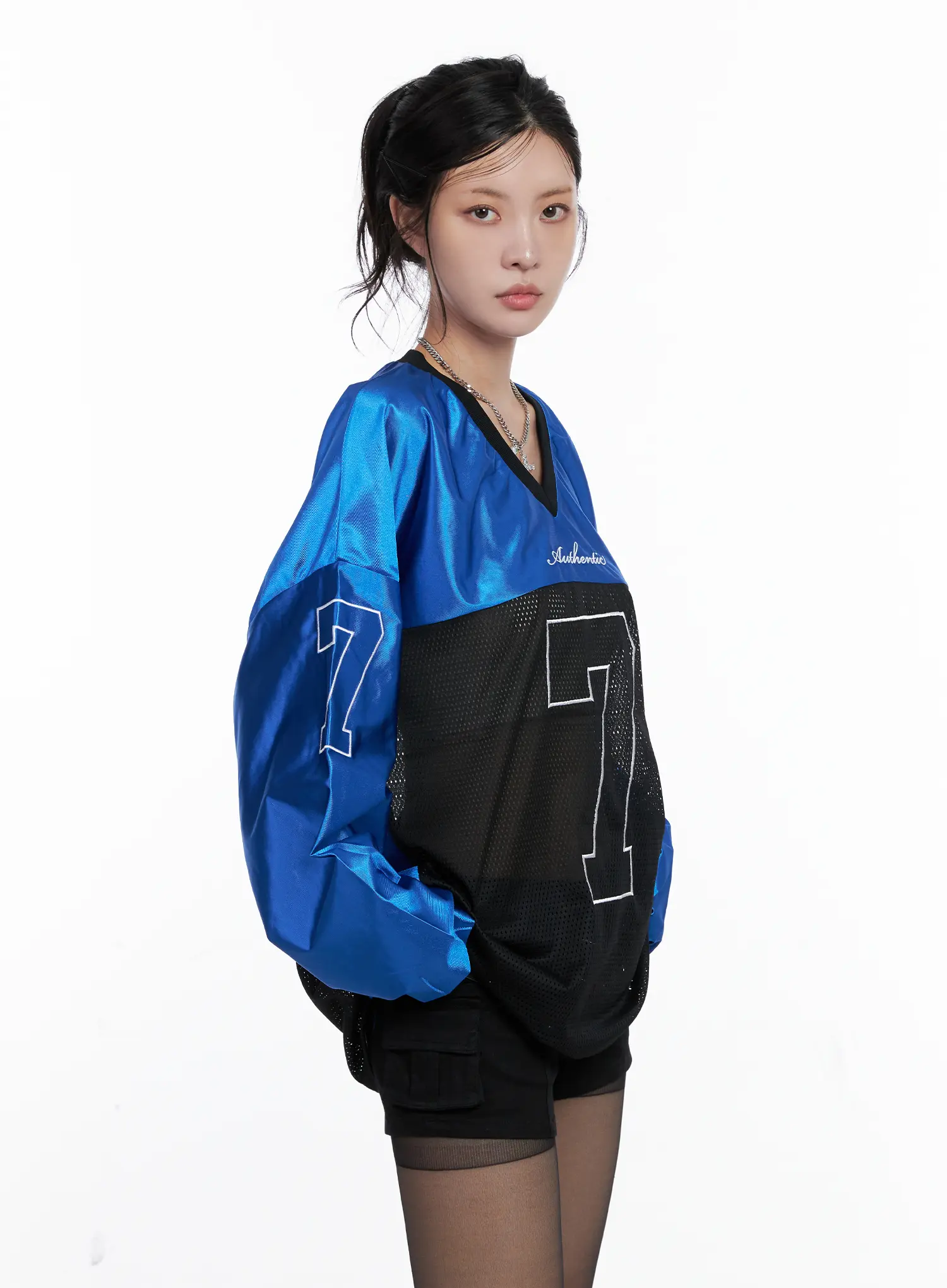 V-Neck Graphic Jersey Top CS512 - Image 10
