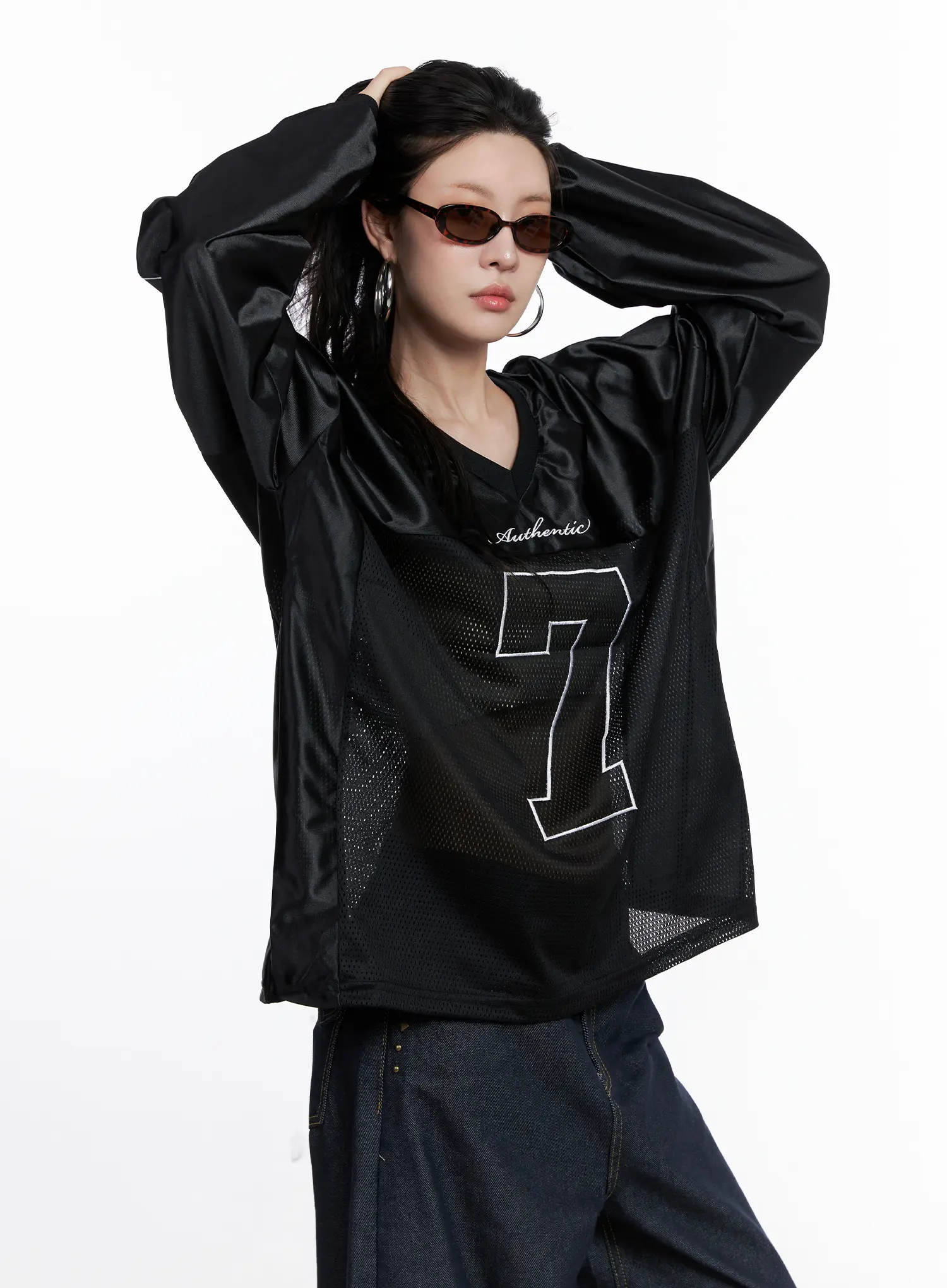 V-Neck Graphic Jersey Top CS512 - Image 13